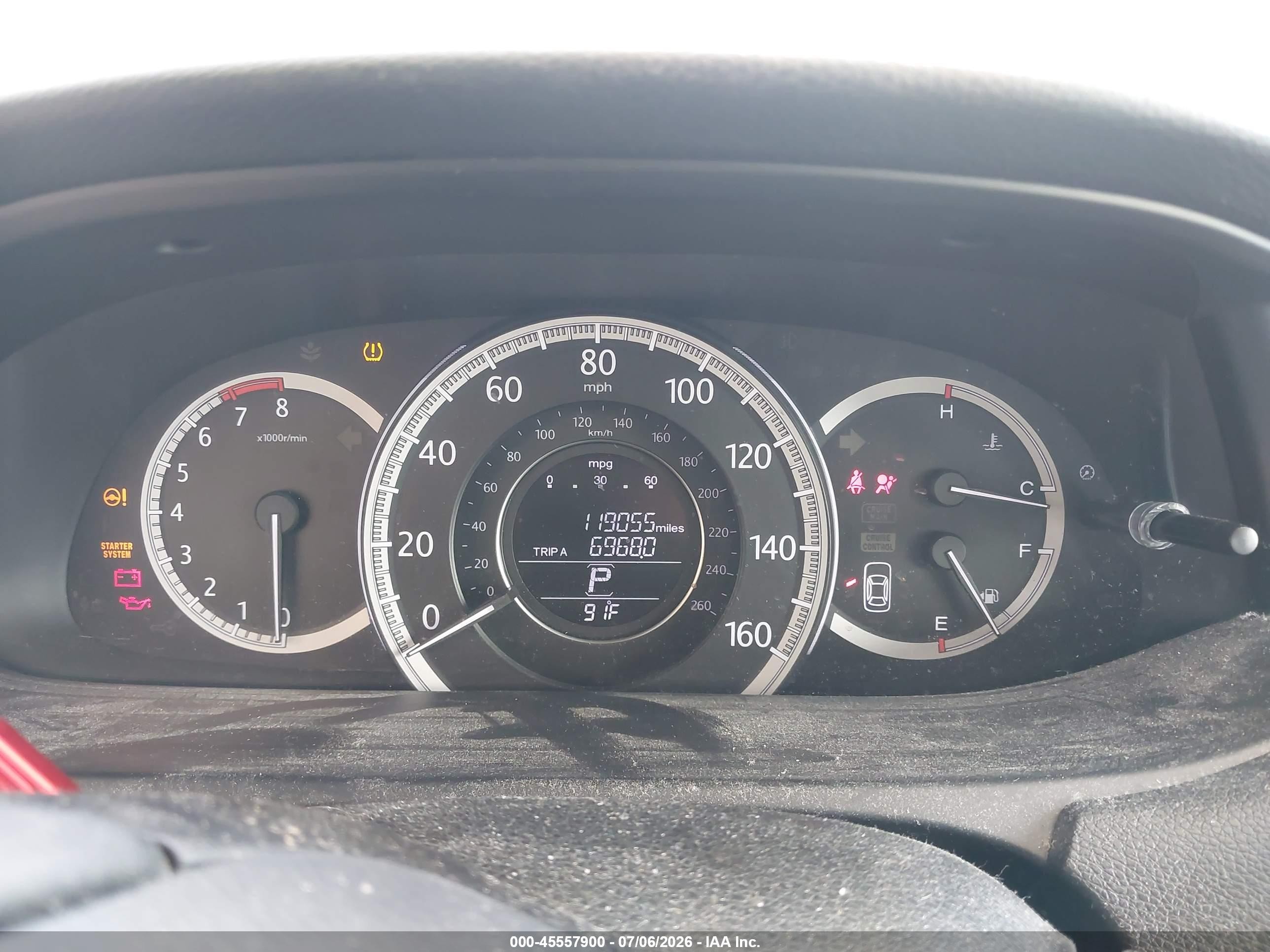 2013 Honda Accord Ex-l V-6 Gray vin: 1HGCR3F81DA031230