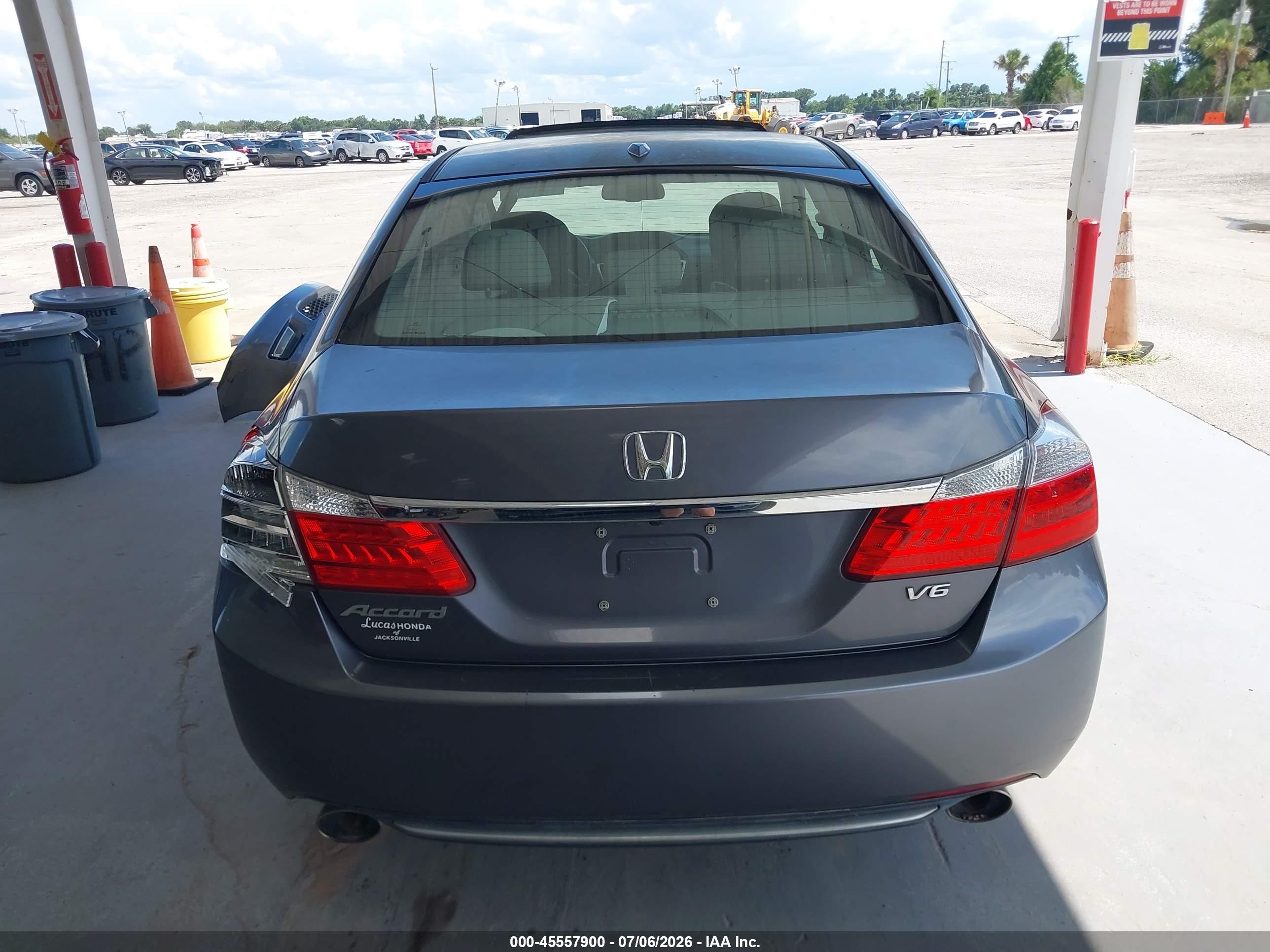 2013 Honda Accord Ex-l V-6 Gray vin: 1HGCR3F81DA031230