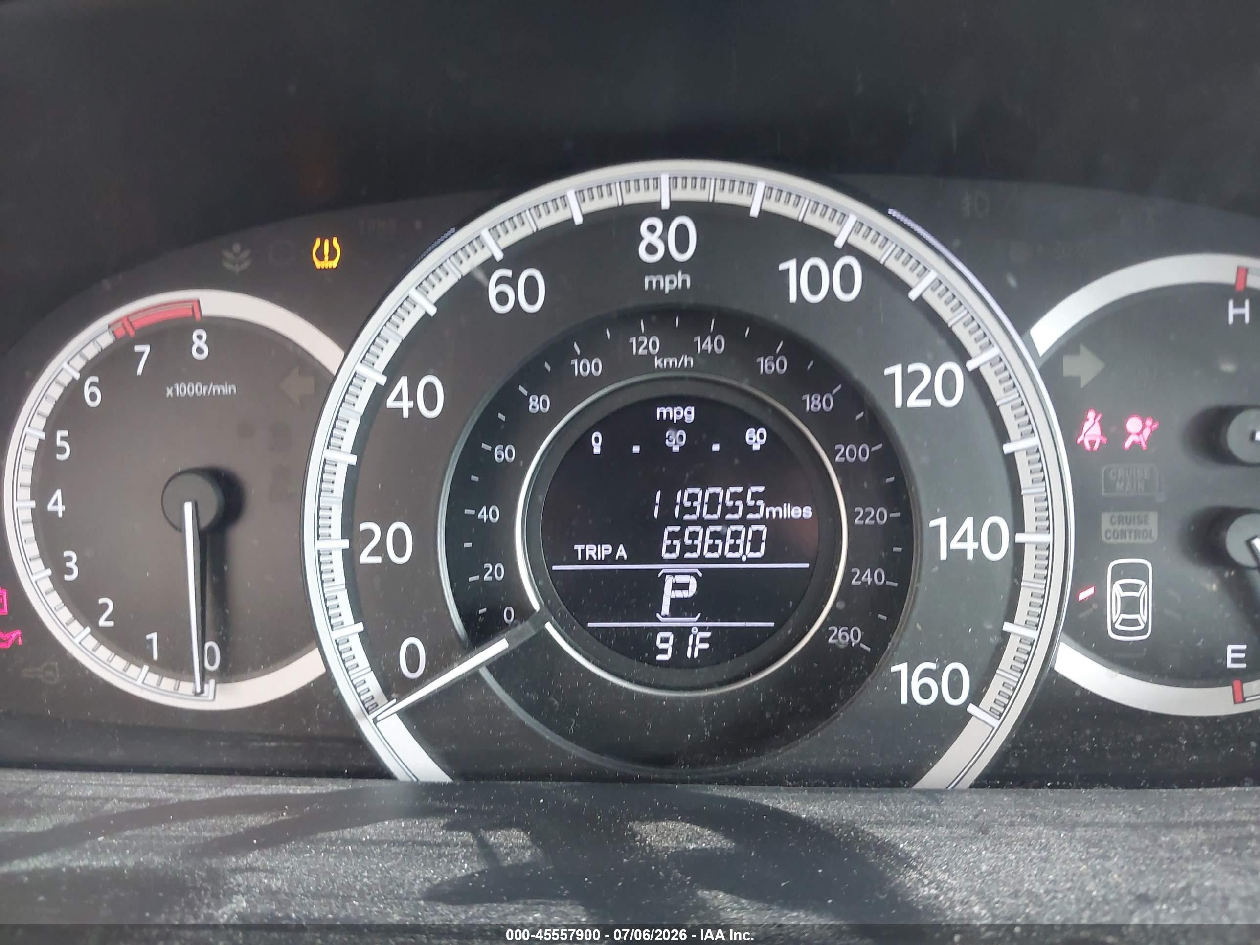 2013 Honda Accord Ex-l V-6 Gray vin: 1HGCR3F81DA031230