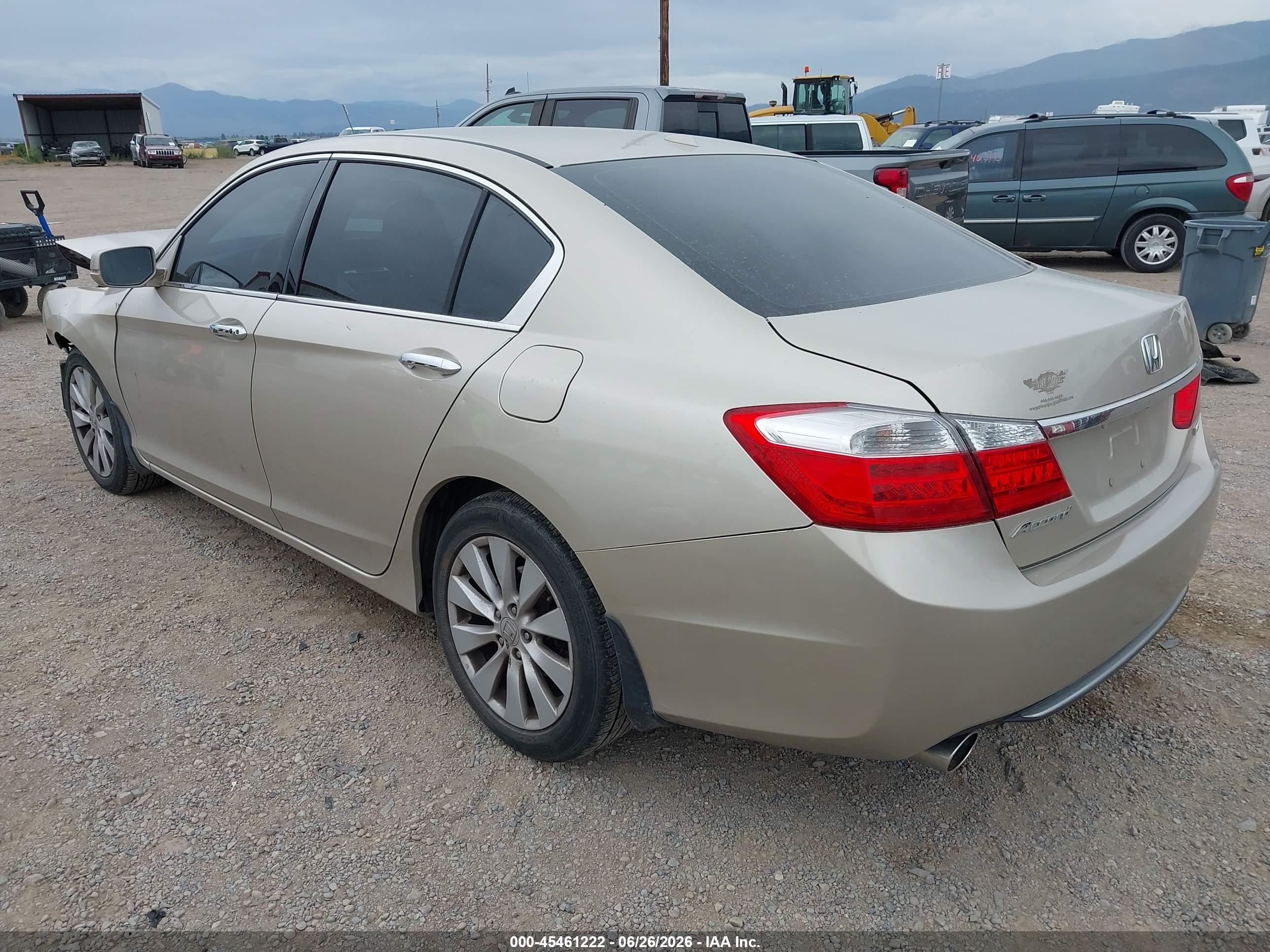 2013 Honda Accord Ex-l V-6 Champagne vin: 1HGCR3F81DA036511