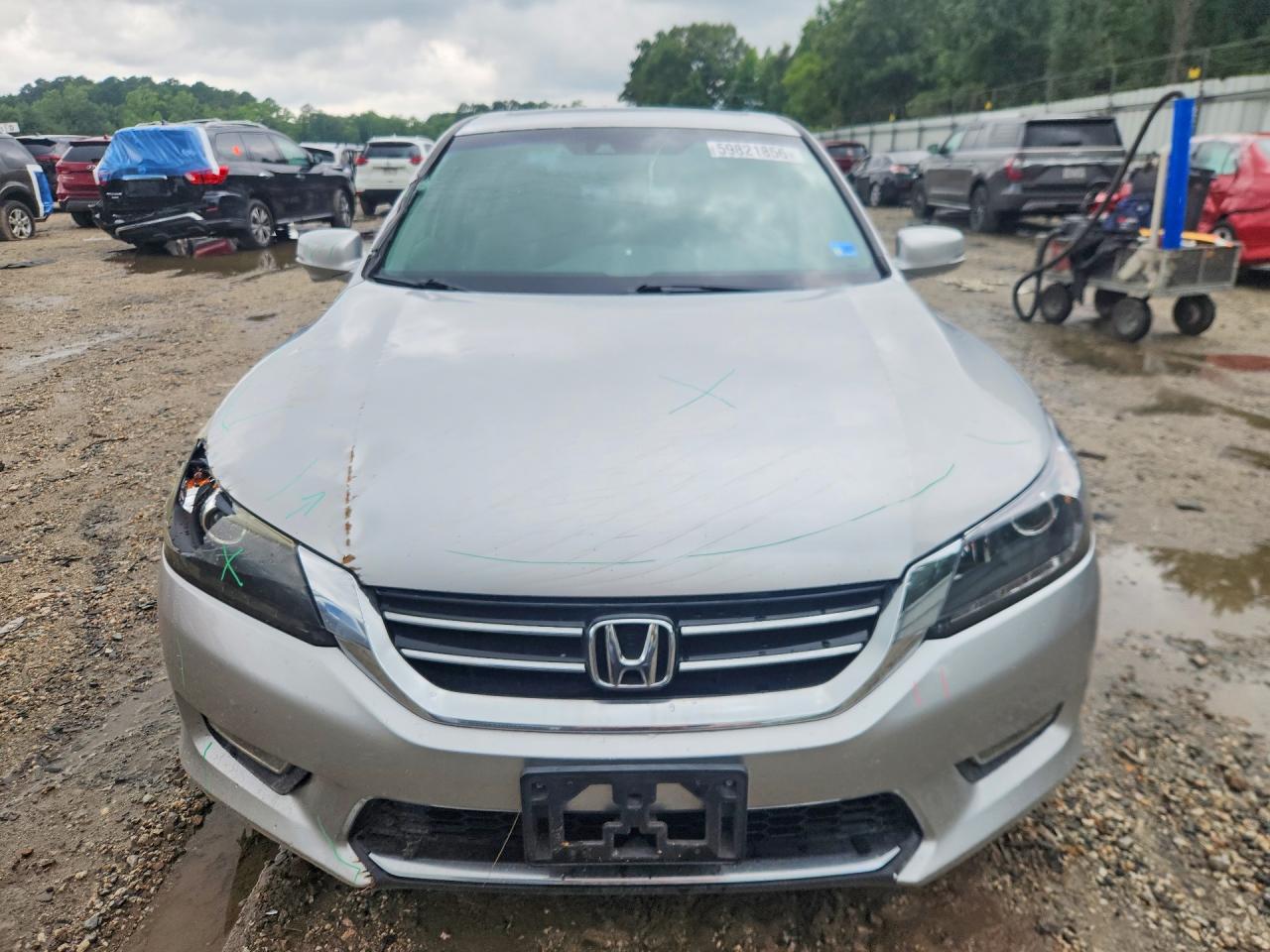2013 Honda Accord Exl Silver vin: 1HGCR3F81DA040221