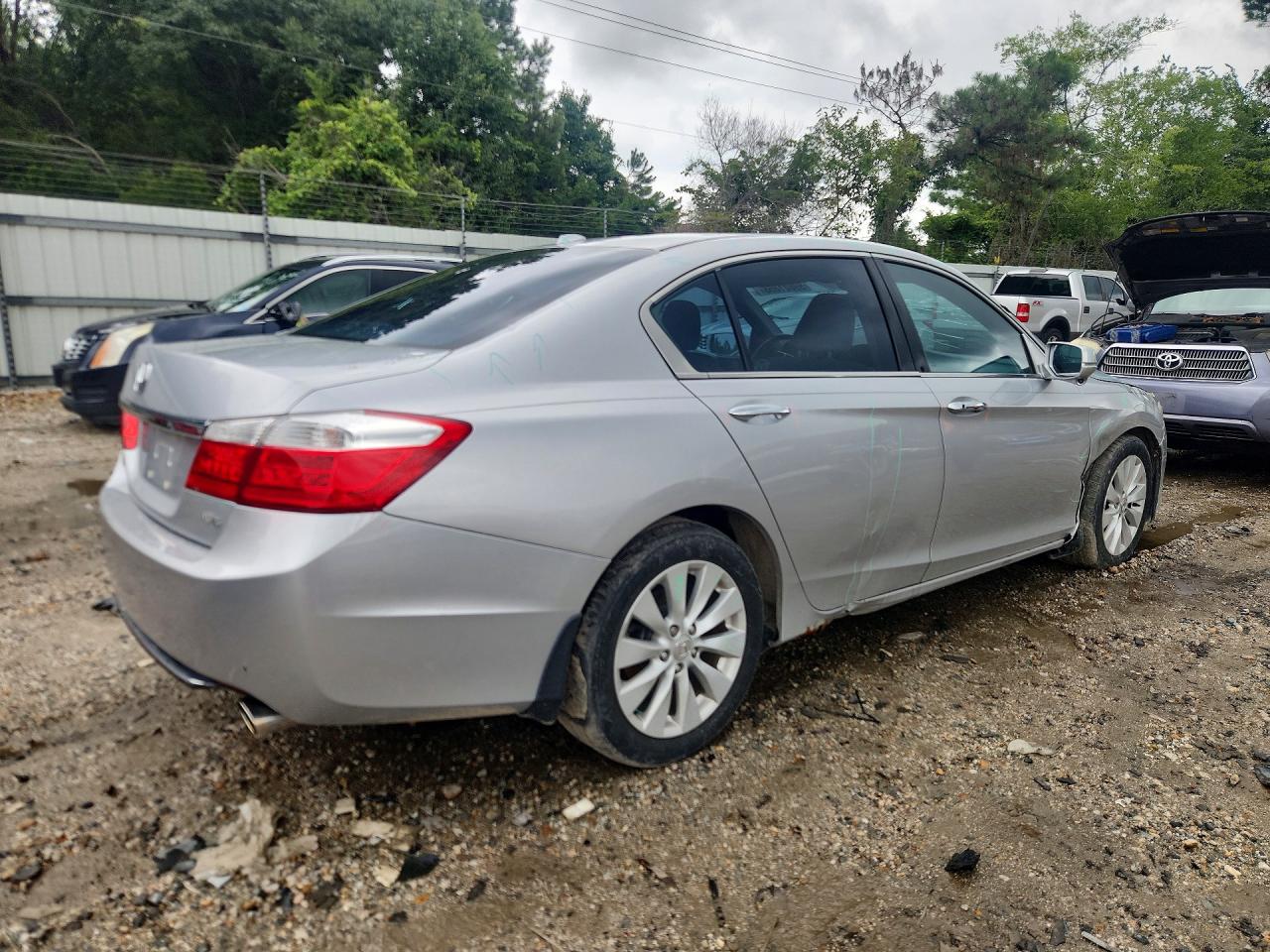 2013 Honda Accord Exl Silver vin: 1HGCR3F81DA040221