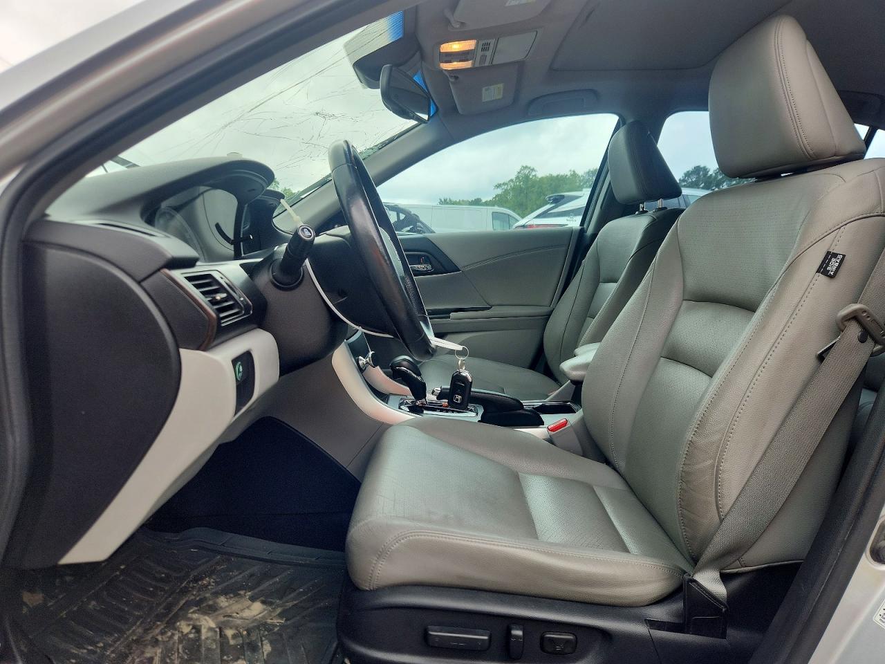 2013 Honda Accord Exl Silver vin: 1HGCR3F81DA040221