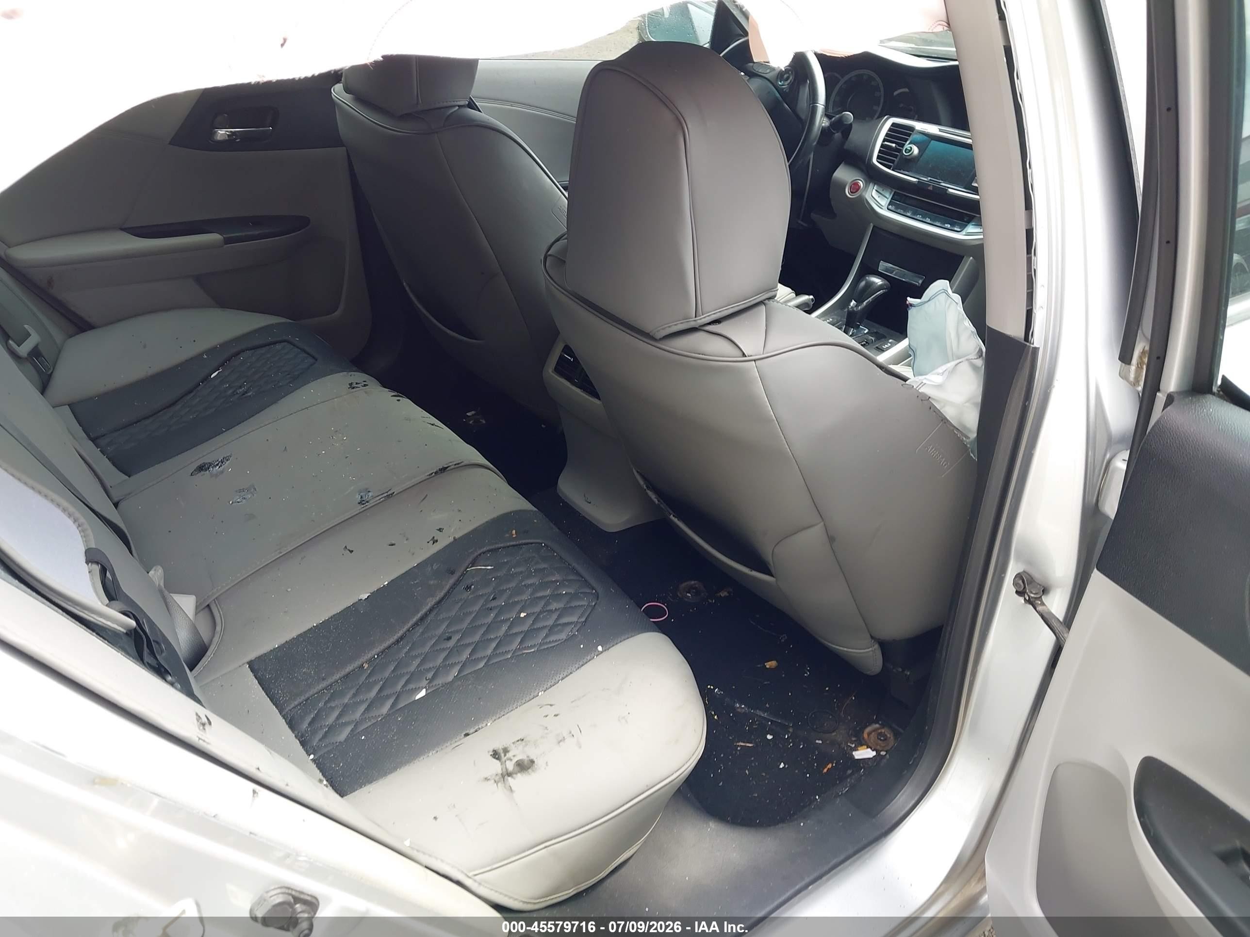 2013 Honda Accord Ex-l V-6 Silver vin: 1HGCR3F81DA046035