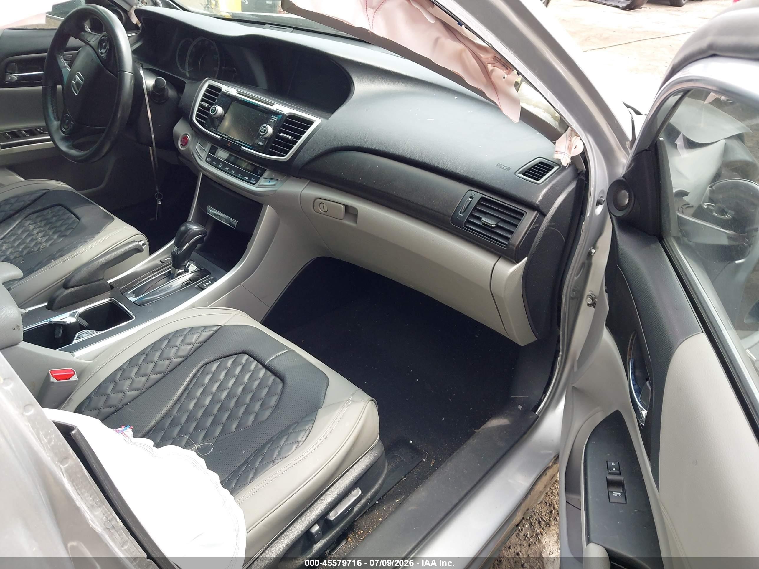 2013 Honda Accord Ex-l V-6 Silver vin: 1HGCR3F81DA046035