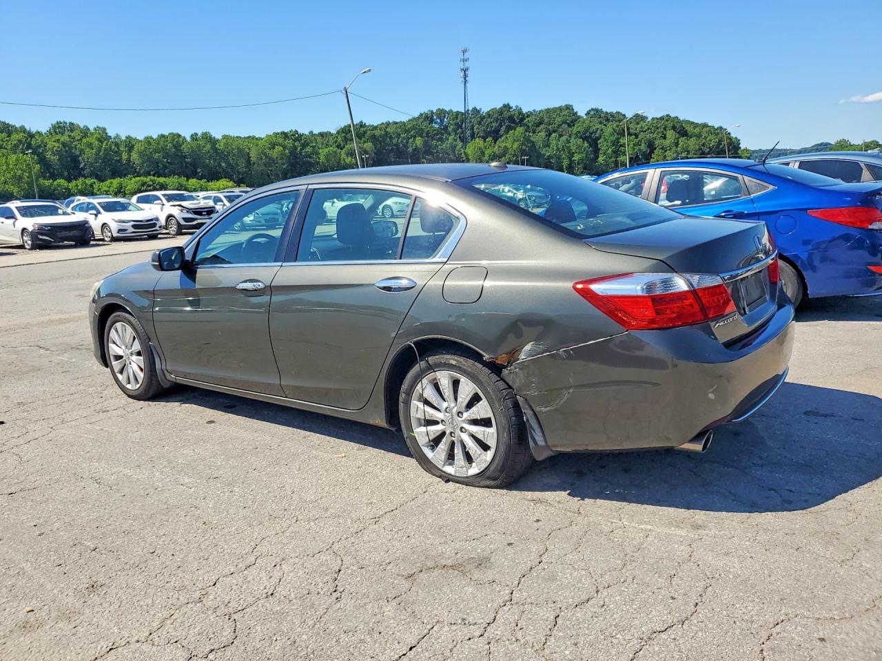 2013 Honda Accord Exl Gray vin: 1HGCR3F81DA048206