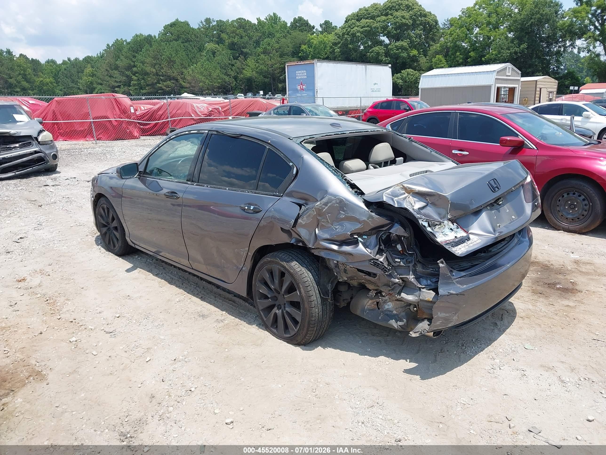 2013 Honda Accord Ex-l V-6 Gray vin: 1HGCR3F81DA048884