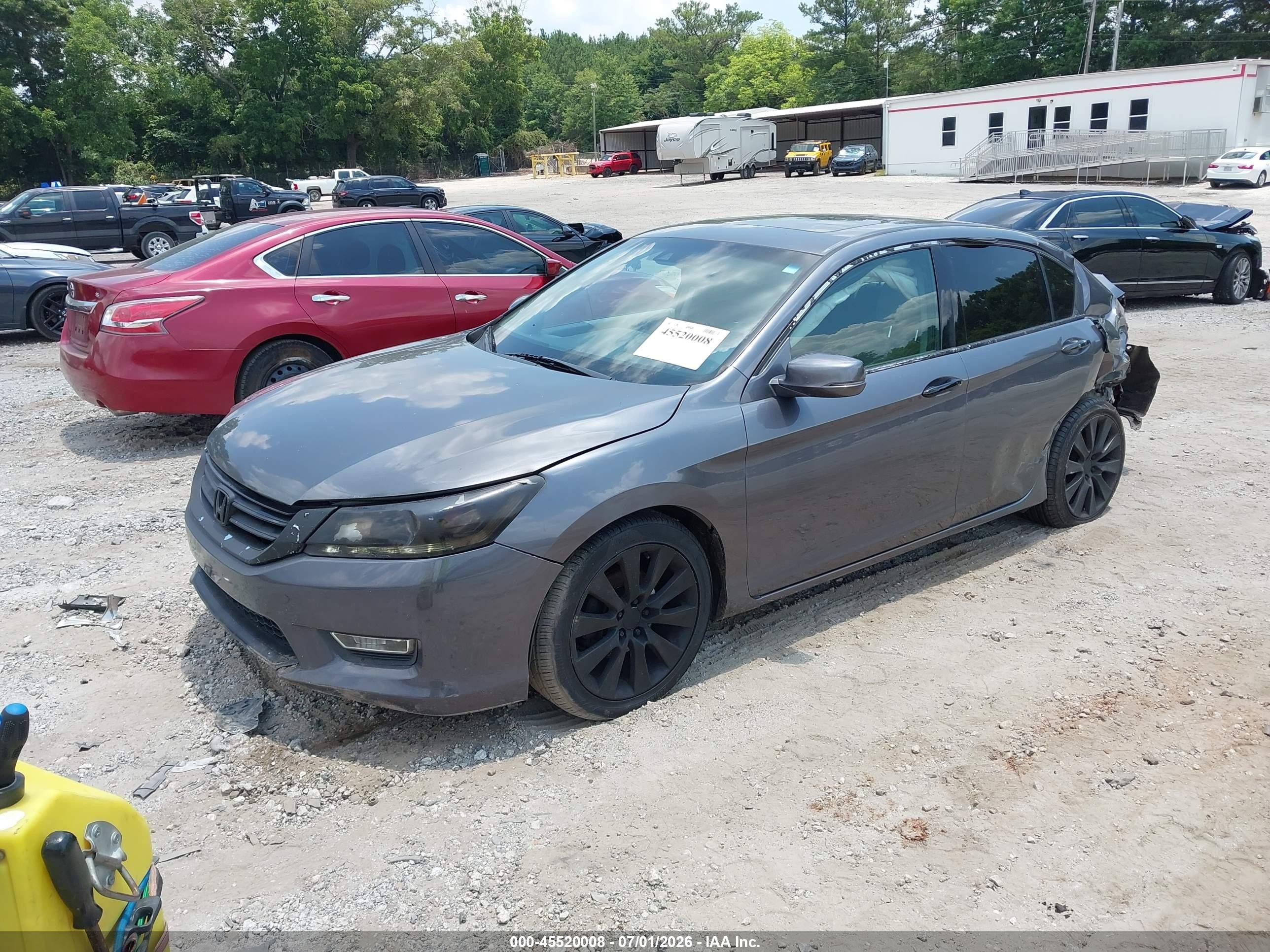 2013 Honda Accord Ex-l V-6 Gray vin: 1HGCR3F81DA048884