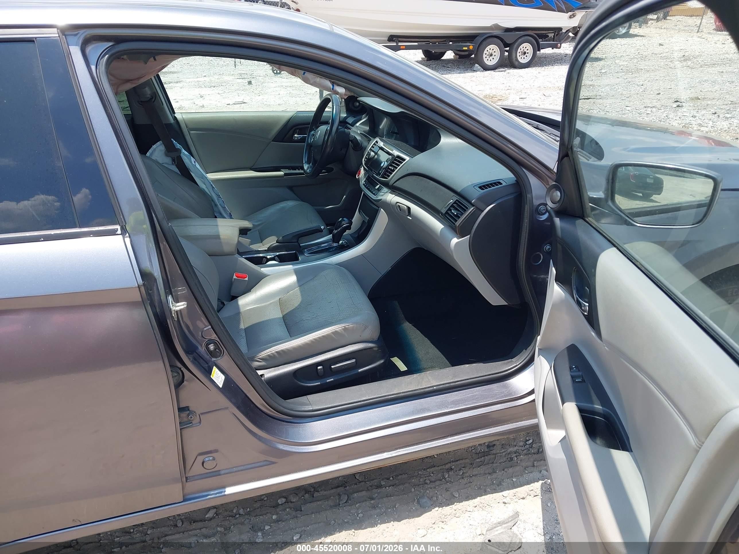 2013 Honda Accord Ex-l V-6 Gray vin: 1HGCR3F81DA048884