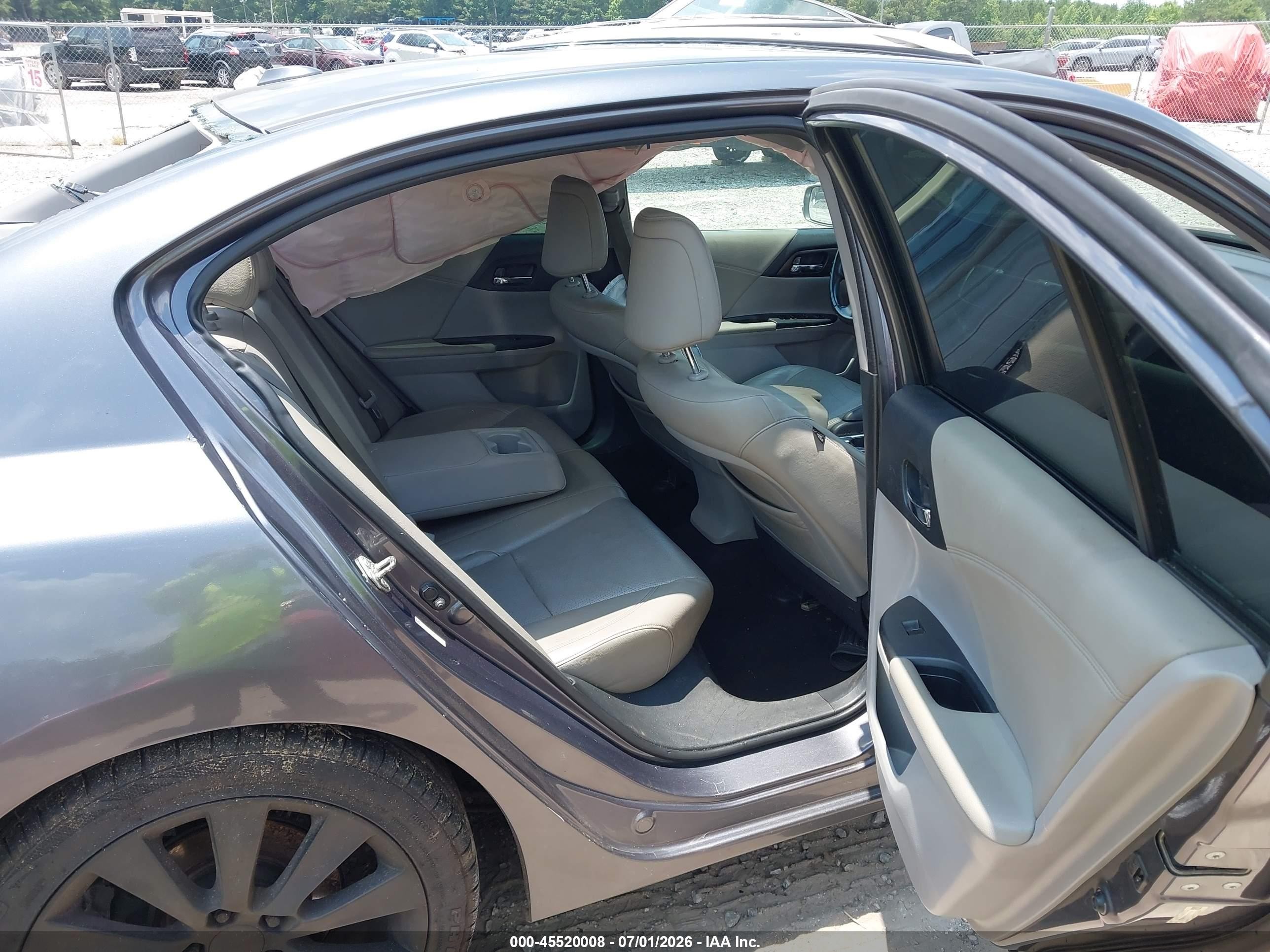2013 Honda Accord Ex-l V-6 Gray vin: 1HGCR3F81DA048884