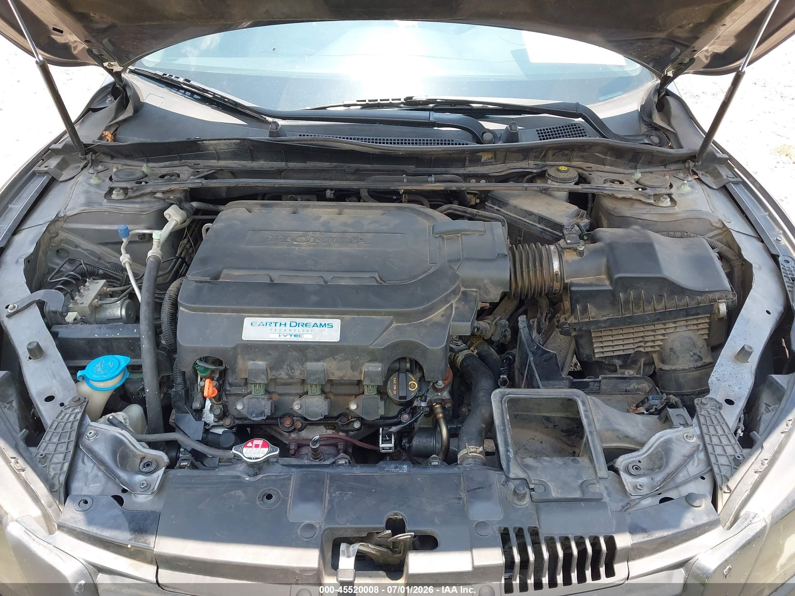 2013 Honda Accord Ex-l V-6 Gray vin: 1HGCR3F81DA048884