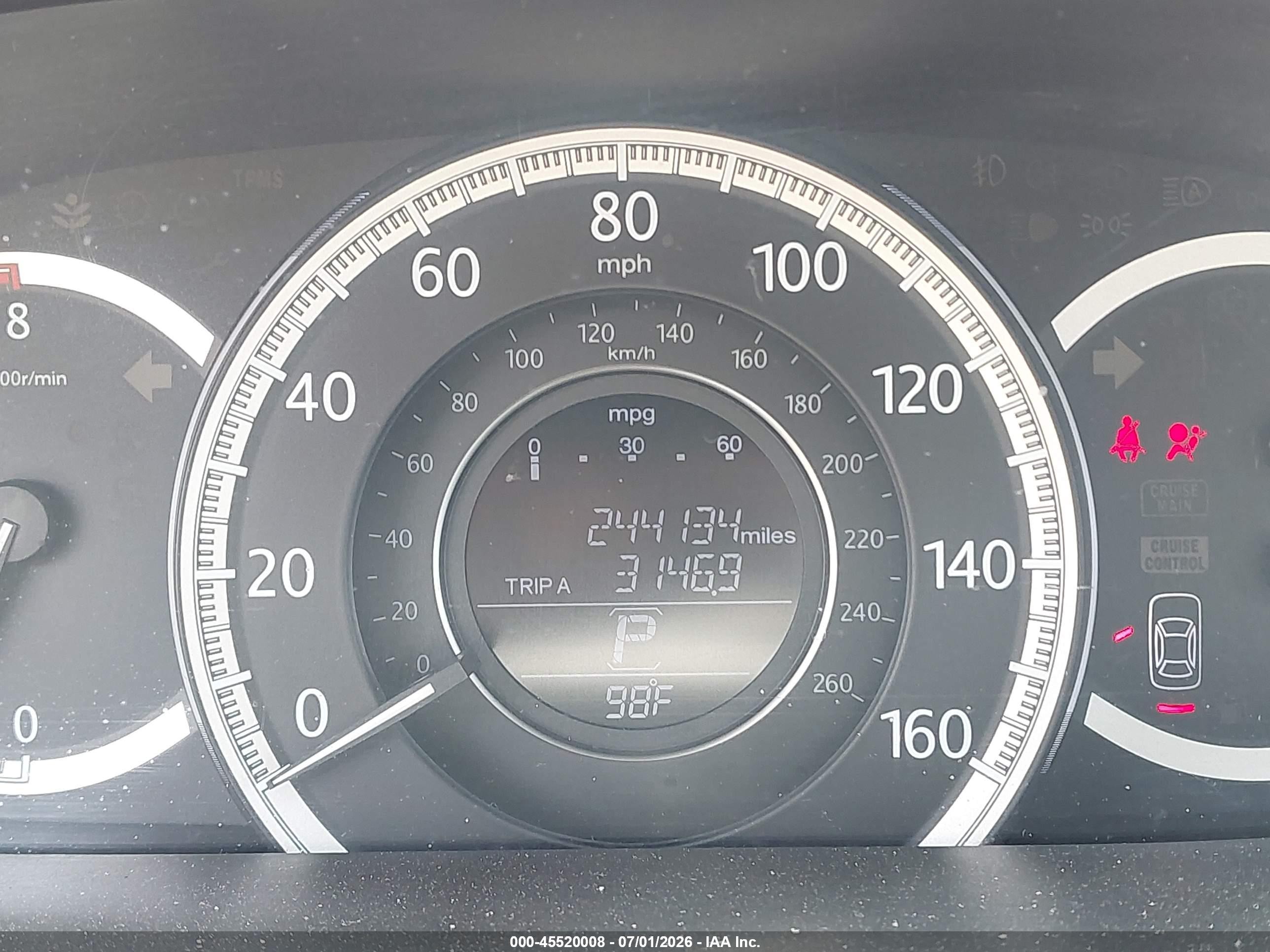 2013 Honda Accord Ex-l V-6 Gray vin: 1HGCR3F81DA048884