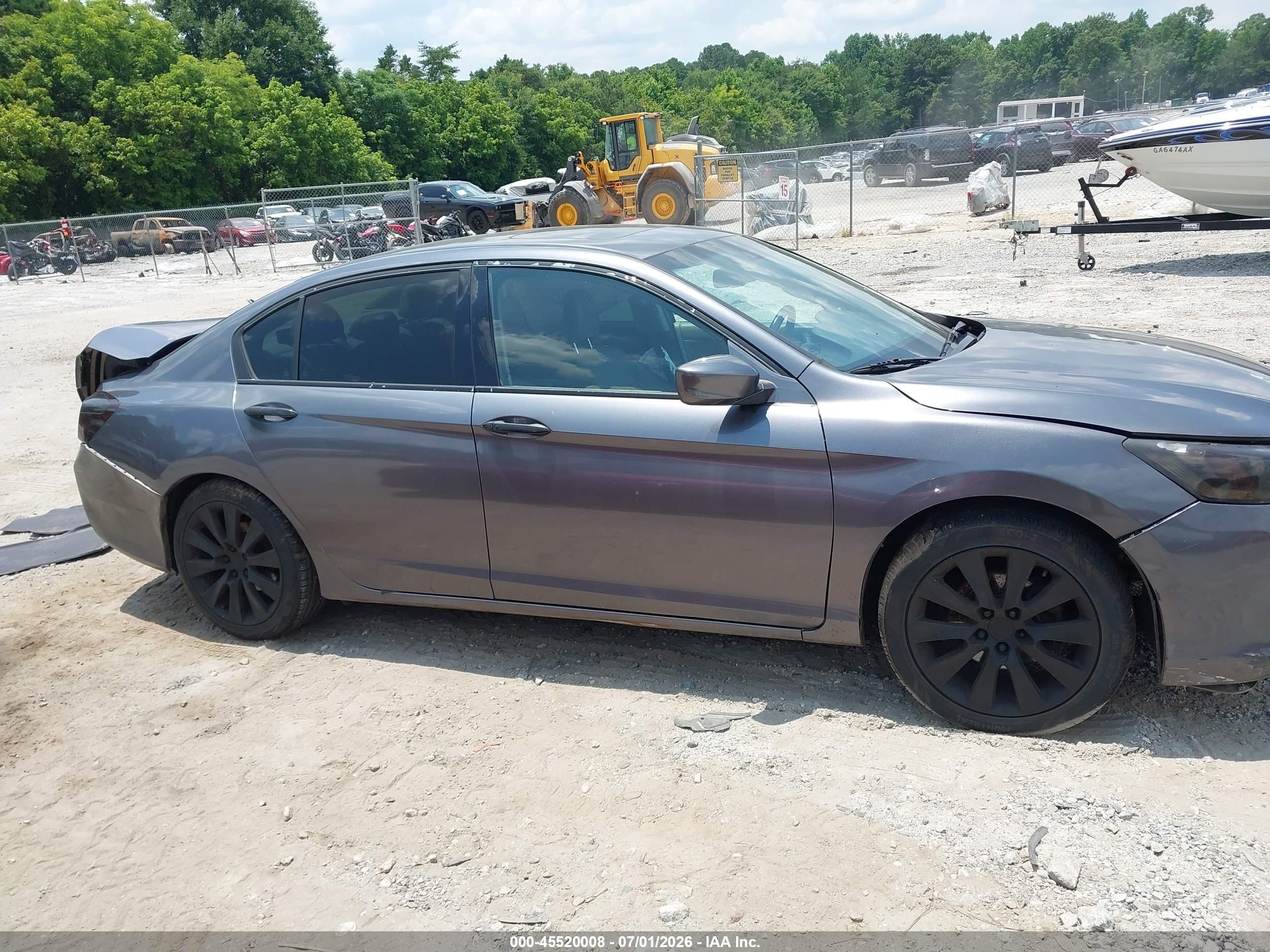 2013 Honda Accord Ex-l V-6 Gray vin: 1HGCR3F81DA048884