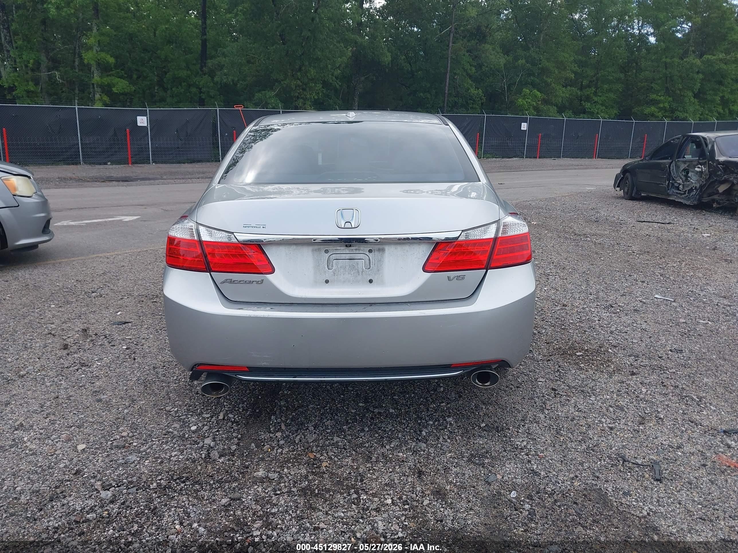 2014 Honda Accord Ex-l V-6 Silver vin: 1HGCR3F81EA011691