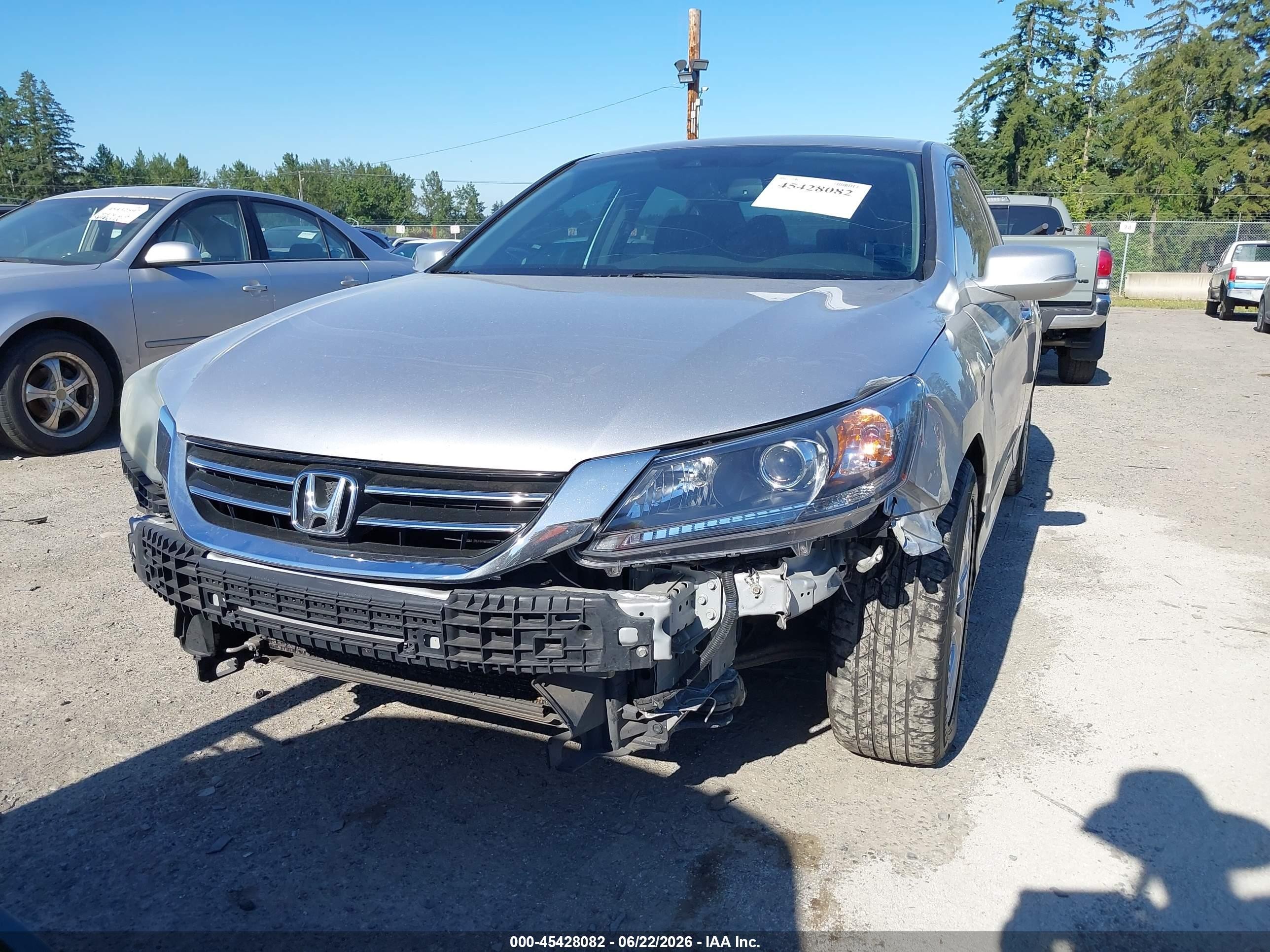 2014 Honda Accord Ex-l V-6 Silver vin: 1HGCR3F81EA039944