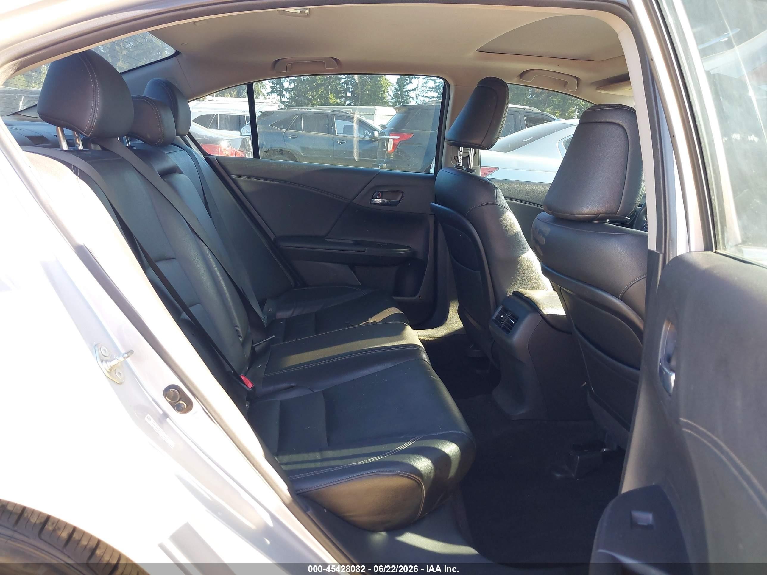 2014 Honda Accord Ex-l V-6 Silver vin: 1HGCR3F81EA039944