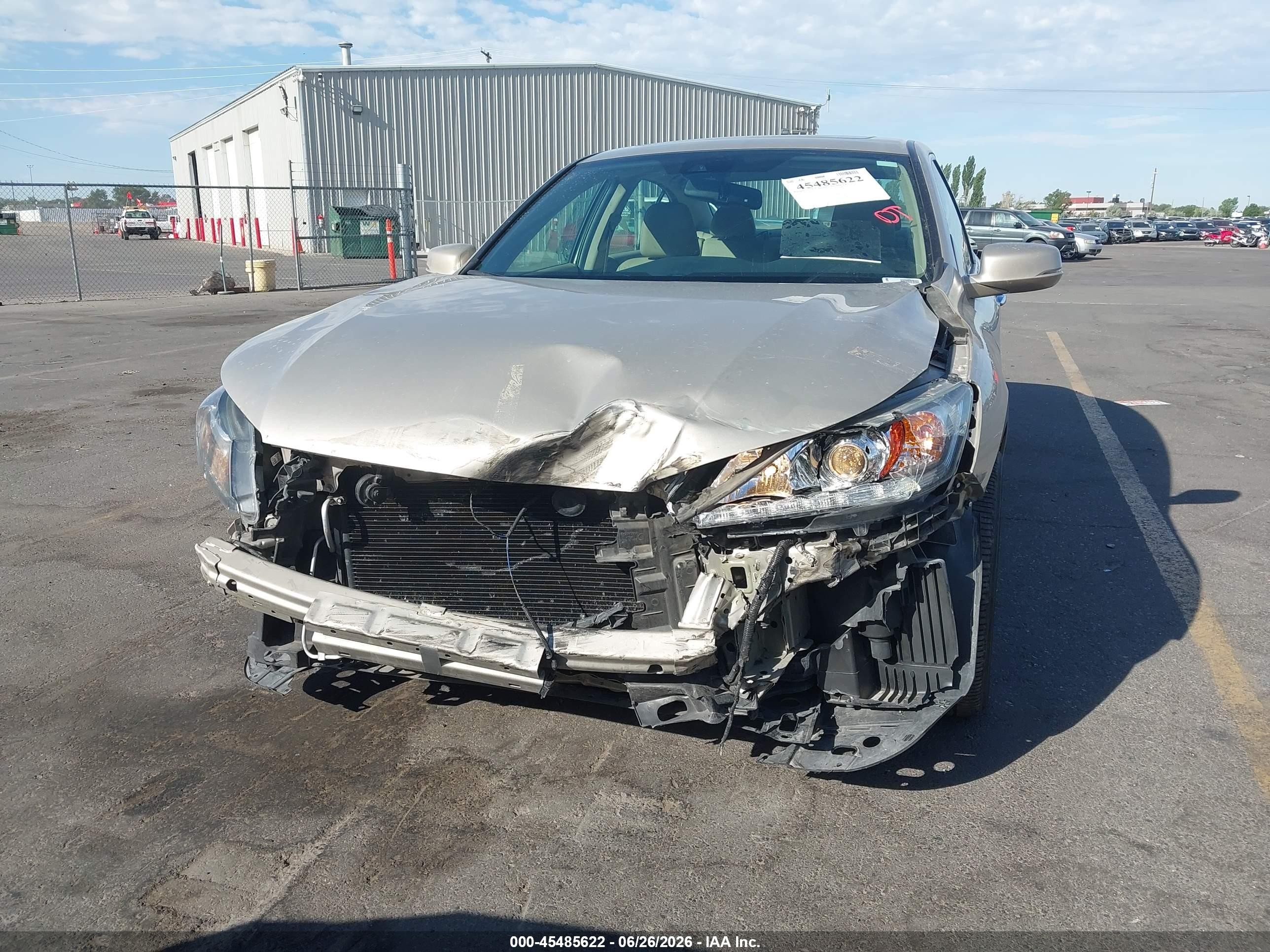 2014 Honda Accord Ex-l V-6 Cream vin: 1HGCR3F81EA040351