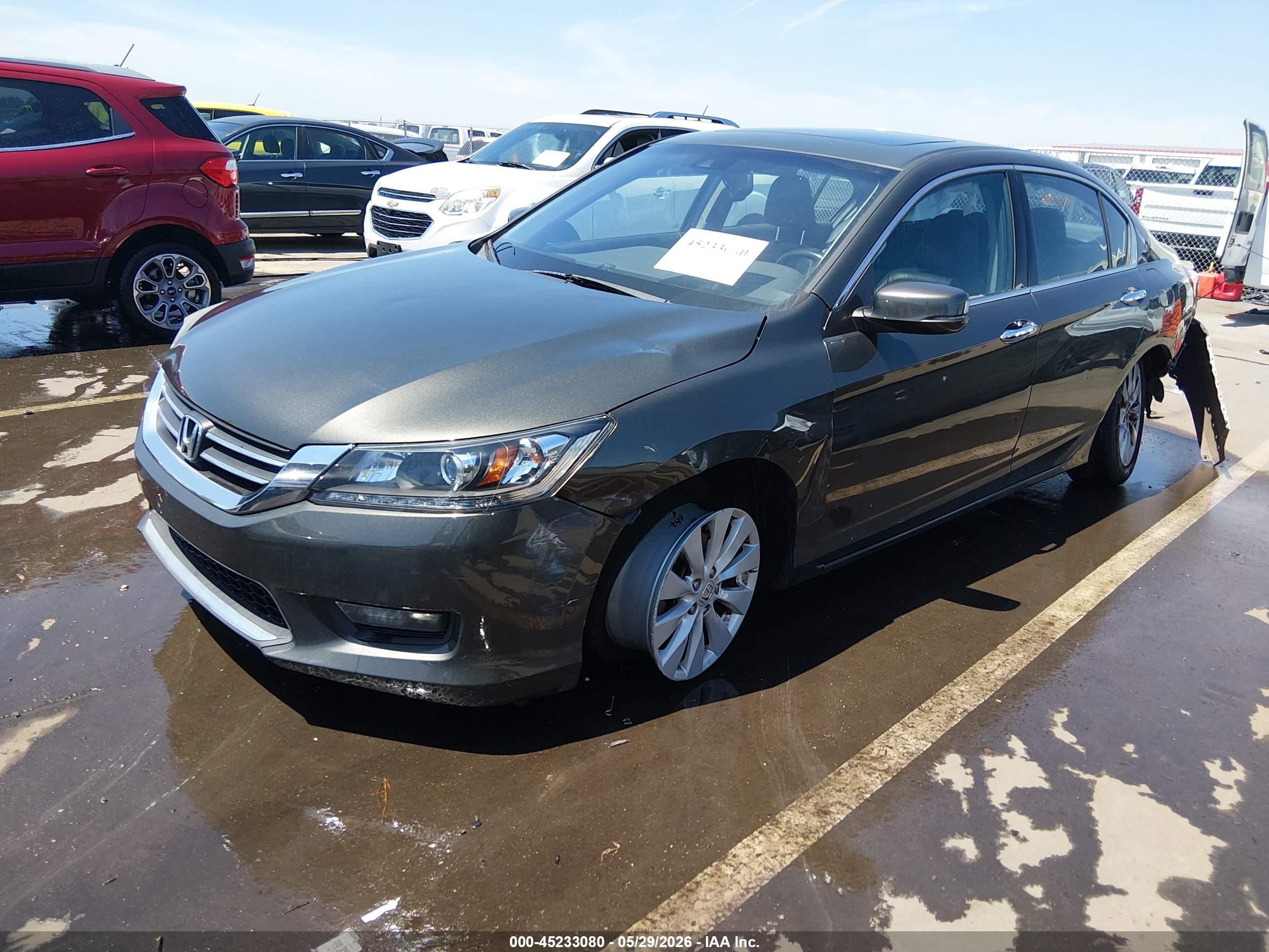 2014 Honda Accord Ex-l V-6 Brown vin: 1HGCR3F81EA040964