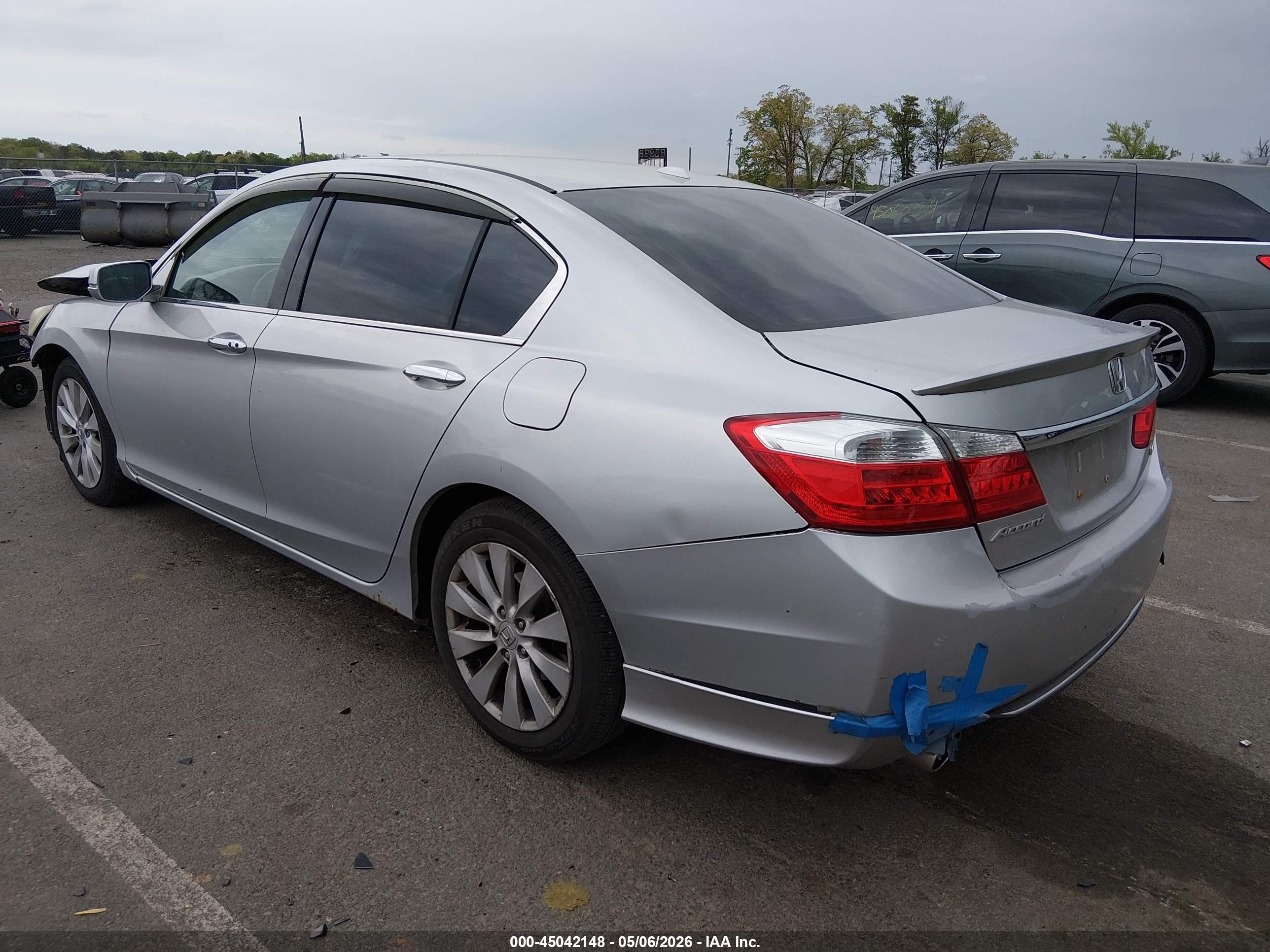 2015 Honda Accord Ex-l V-6 Gray vin: 1HGCR3F81FA003365