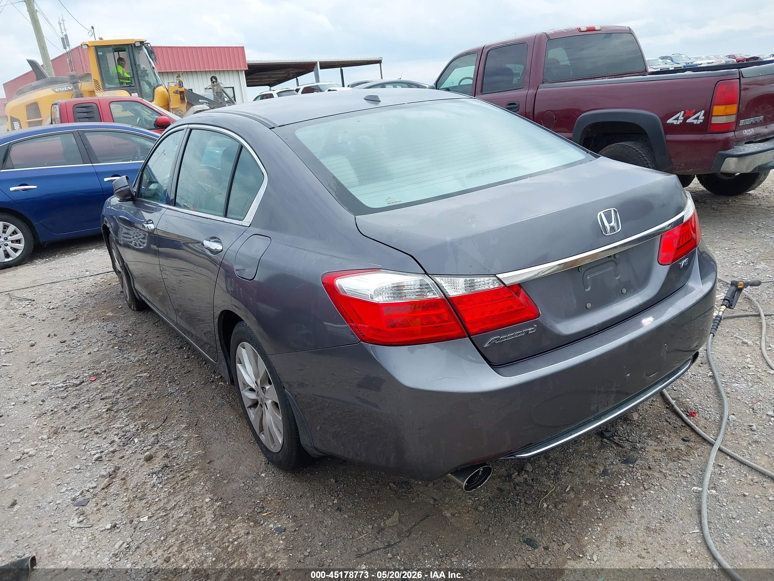 2015 Honda Accord Ex-l V-6 Gray vin: 1HGCR3F81FA003575