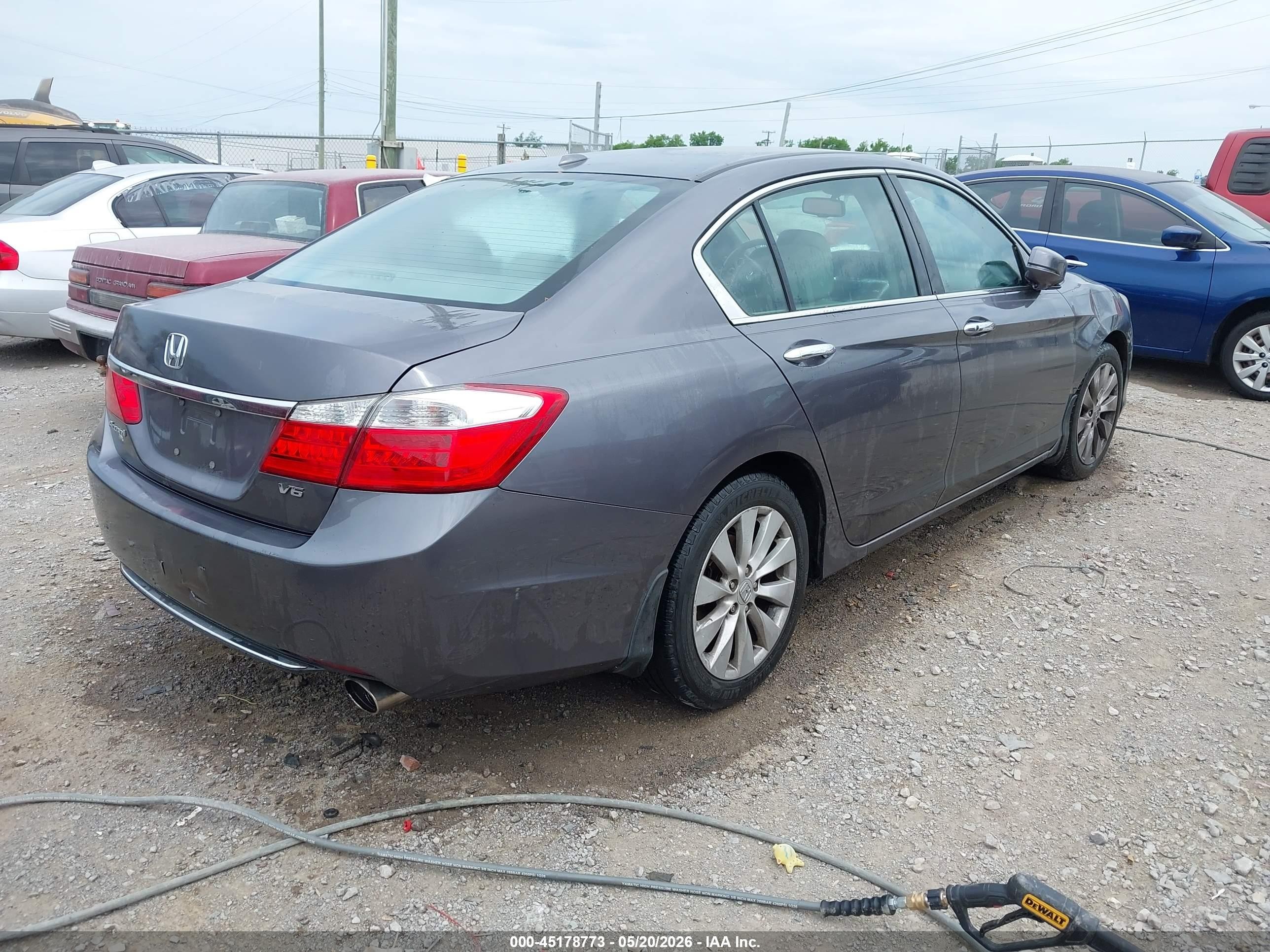 2015 Honda Accord Ex-l V-6 Gray vin: 1HGCR3F81FA003575