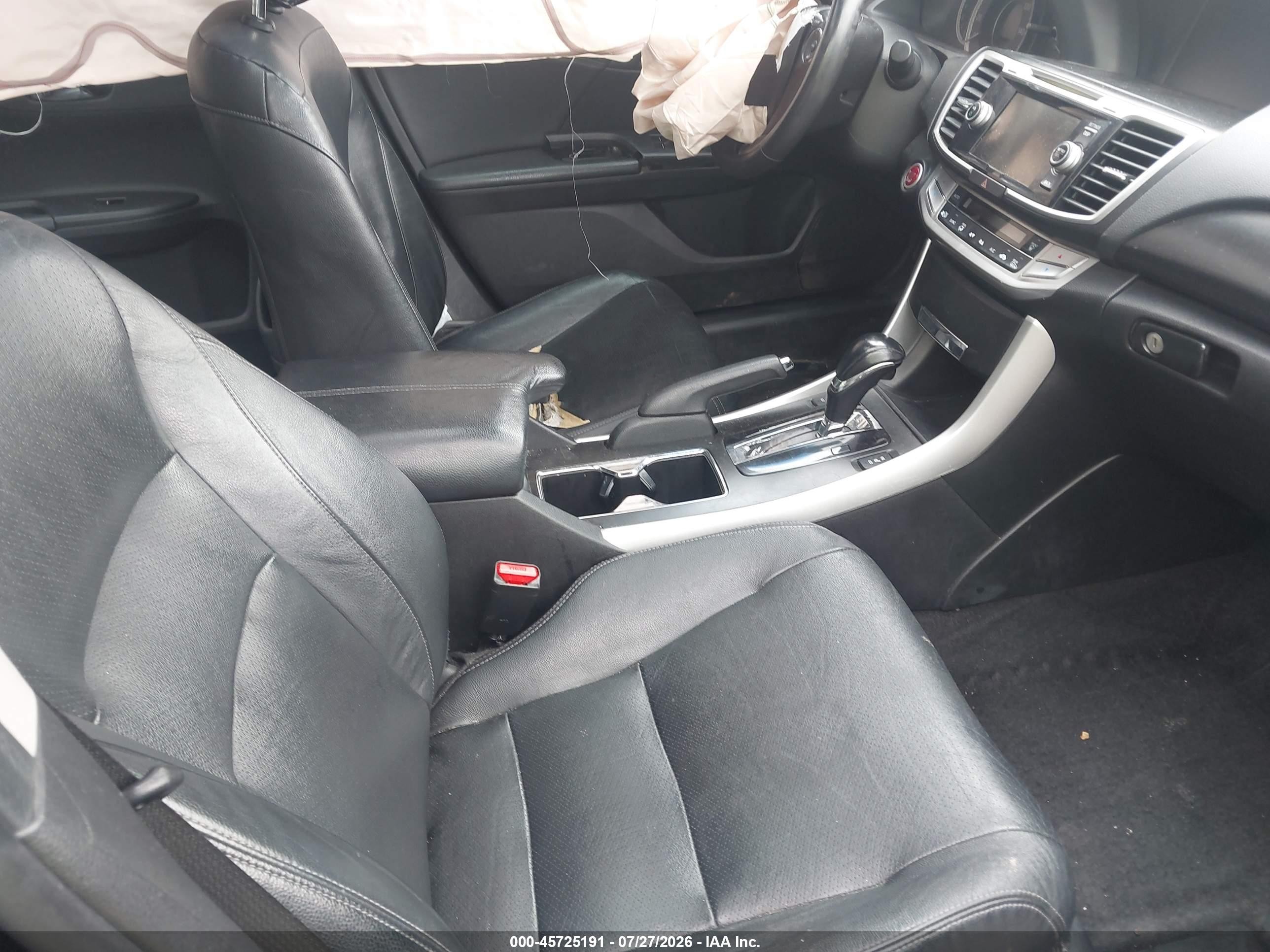 2015 Honda Accord Ex-l V-6 Black vin: 1HGCR3F81FA019209