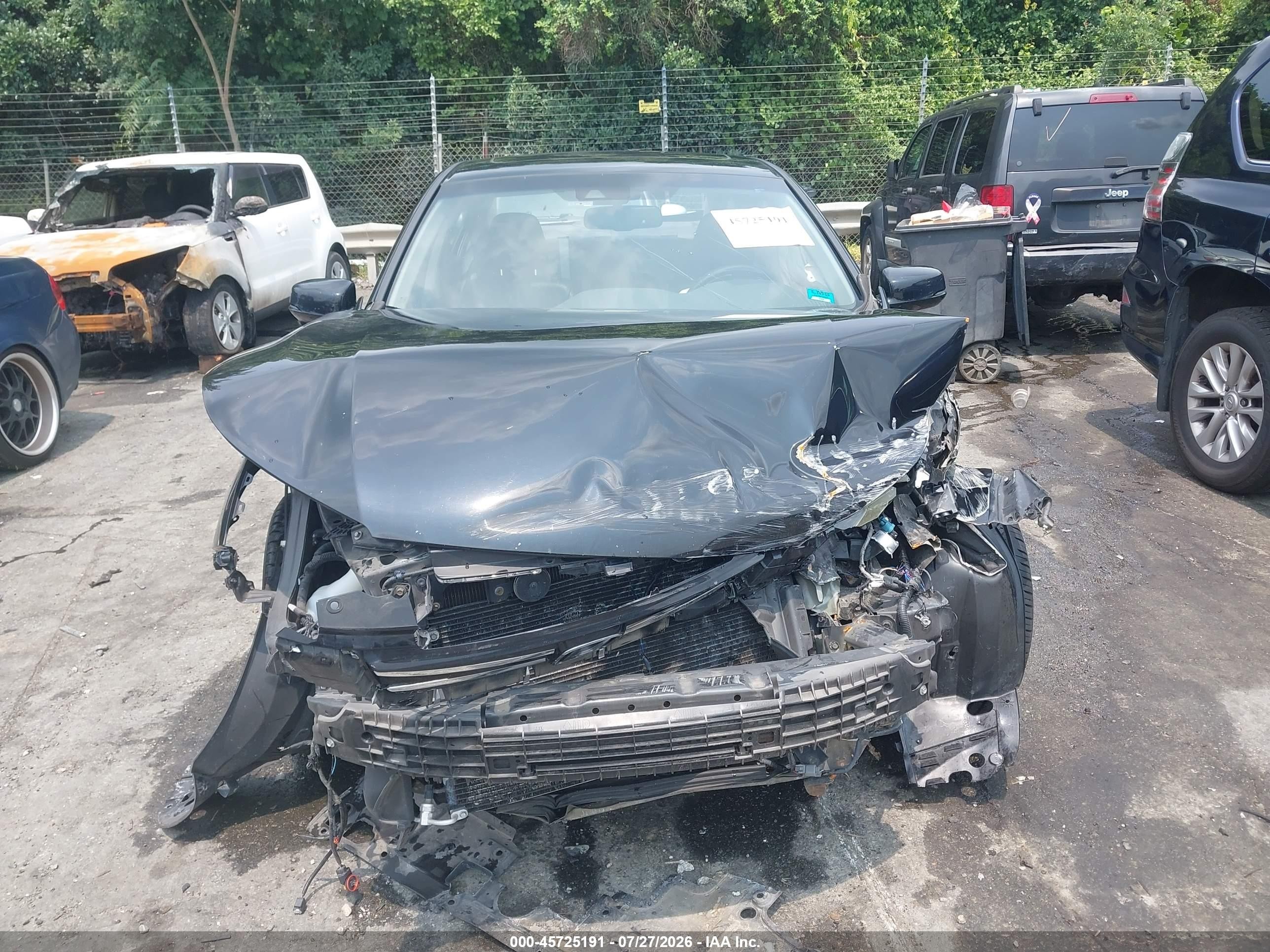 2015 Honda Accord Ex-l V-6 Black vin: 1HGCR3F81FA019209