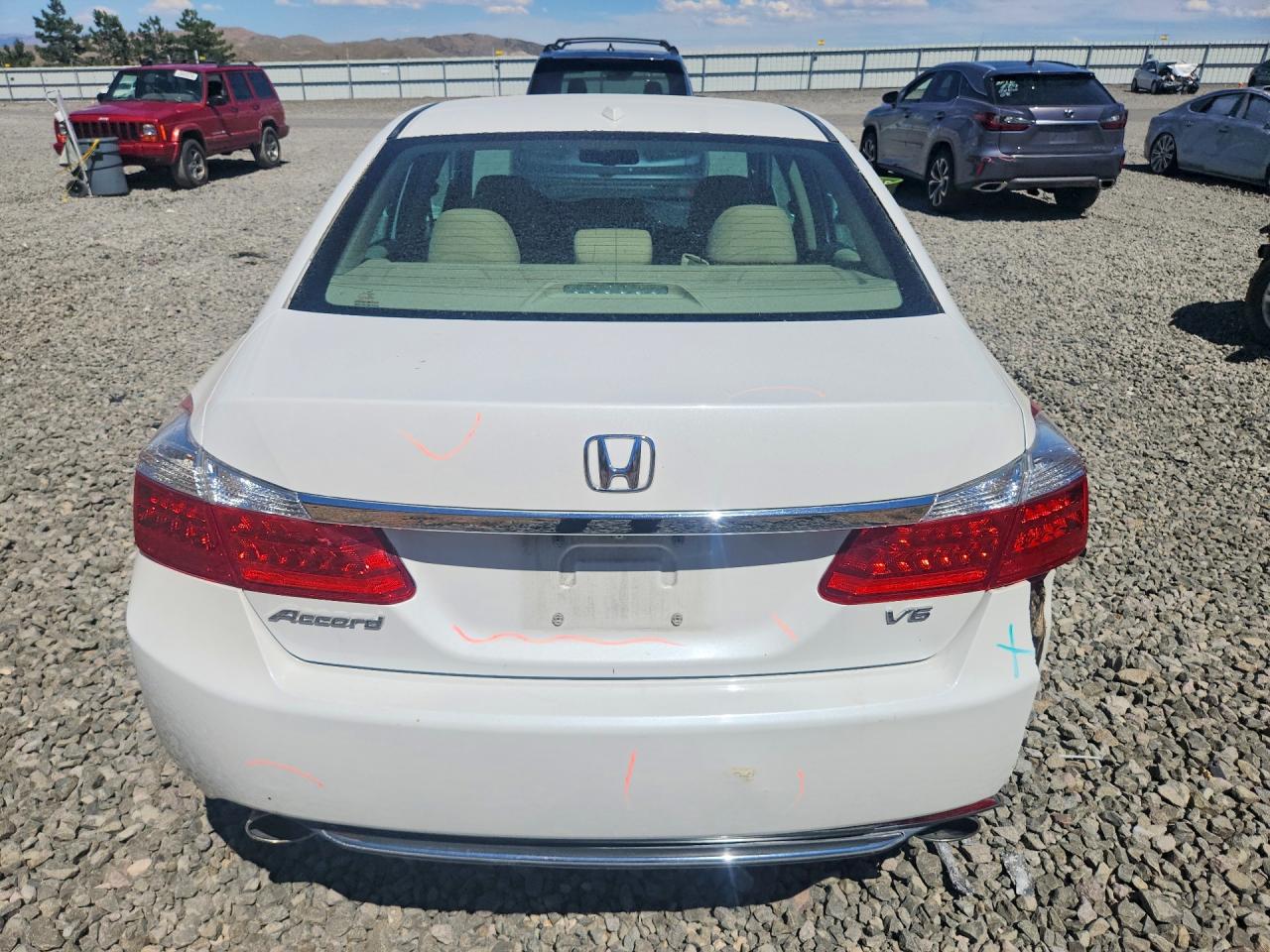 2015 Honda Accord Exl Белый vin: 1HGCR3F81FA019890