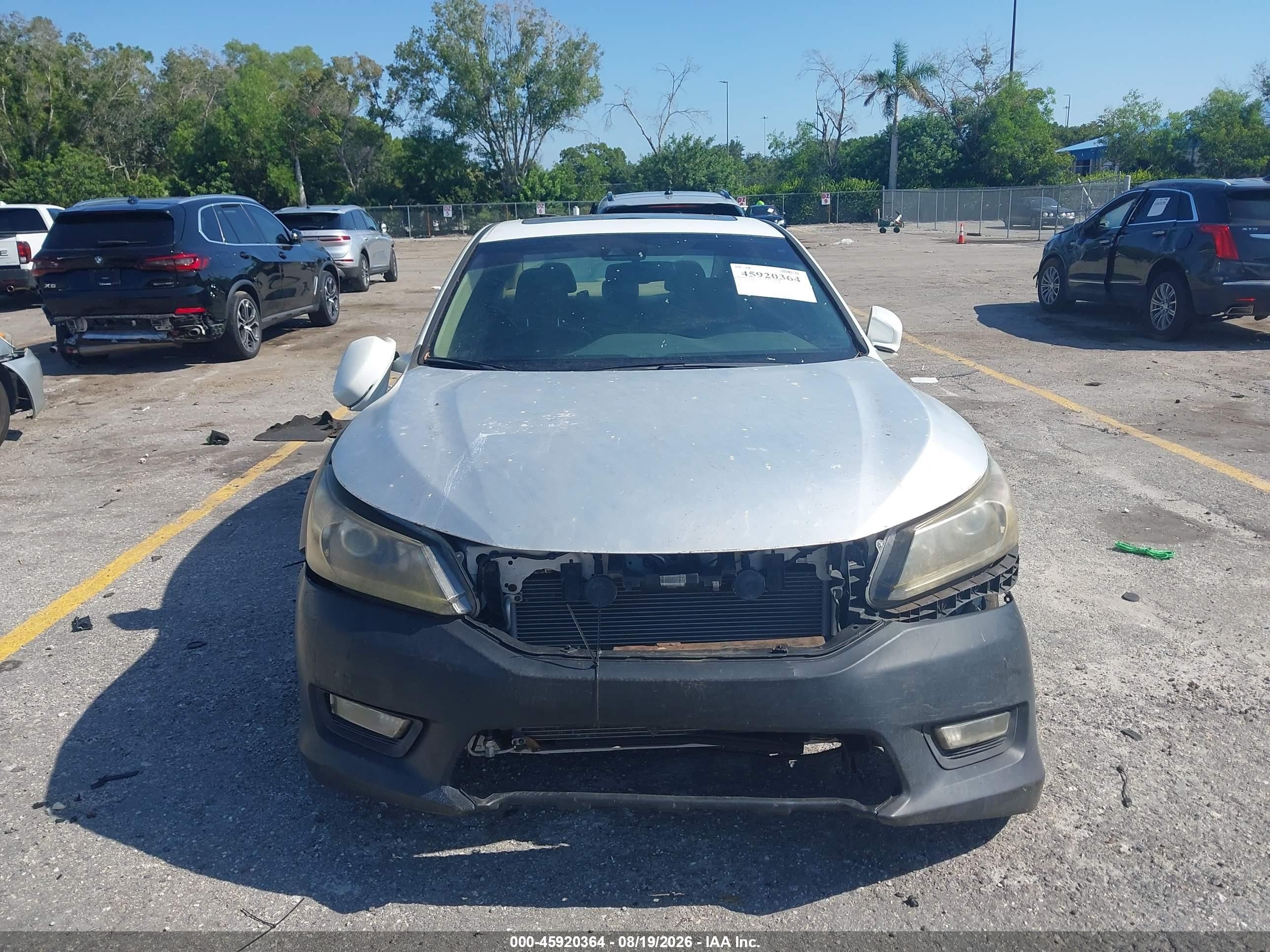 2015 Honda Accord Ex-l V-6 Белый vin: 1HGCR3F81FA034602