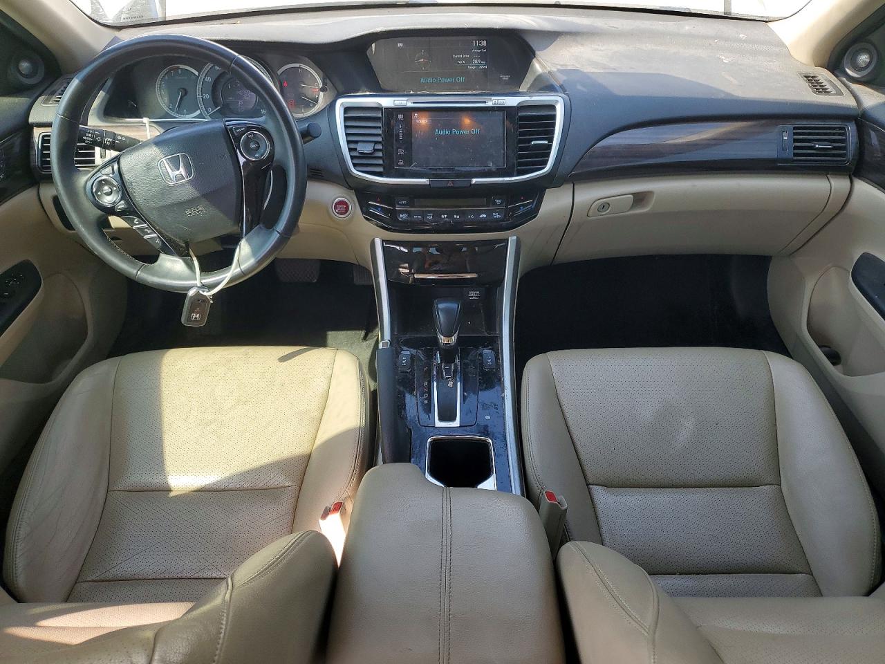 2017 Honda Accord Exl White vin: 1HGCR3F81HA013820