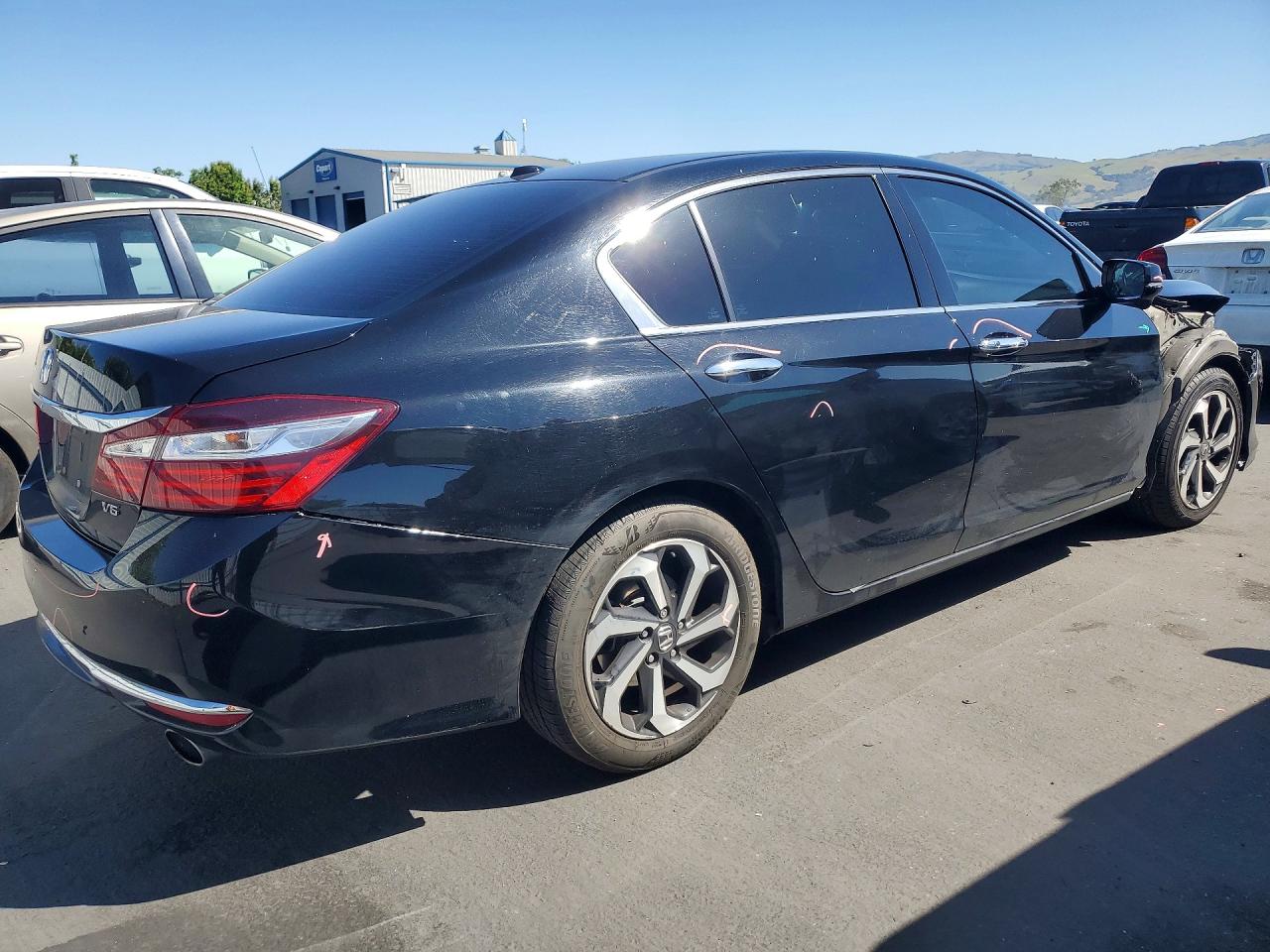 2017 Honda Accord Exl Black vin: 1HGCR3F81HA044775