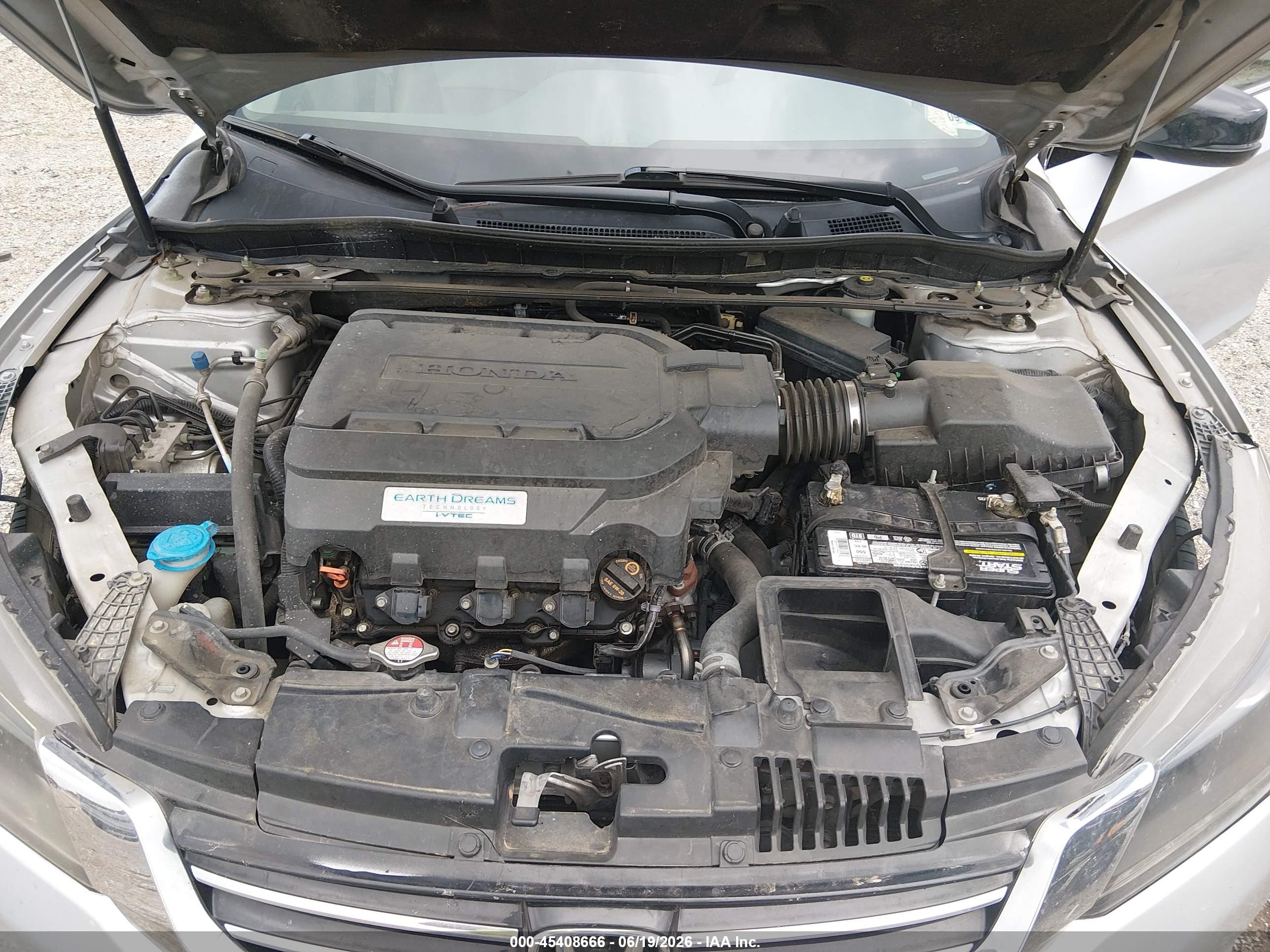 2013 Honda Accord Ex-l V-6 Silver vin: 1HGCR3F82DA000603