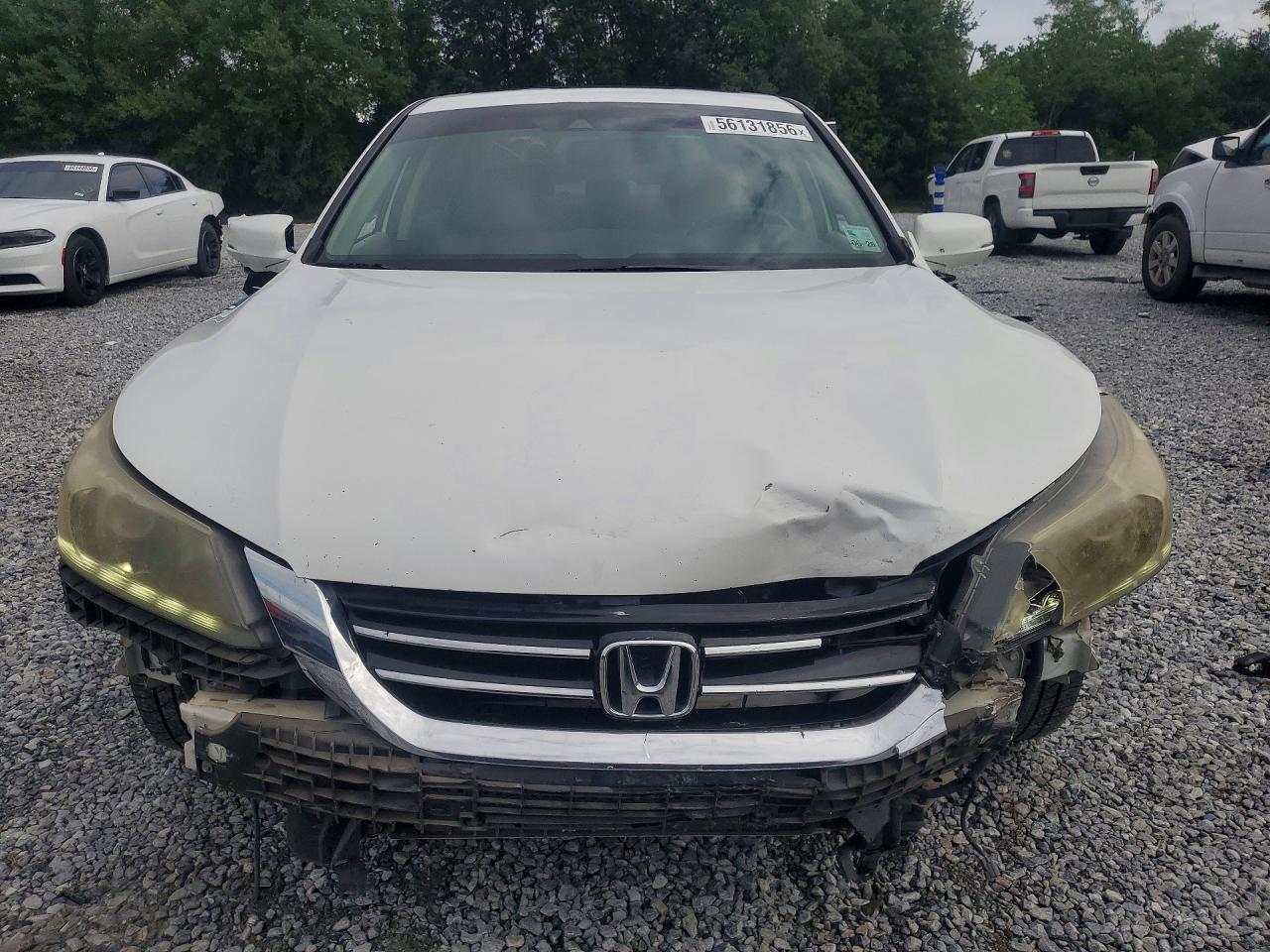 2013 Honda Accord Exl White vin: 1HGCR3F82DA005137