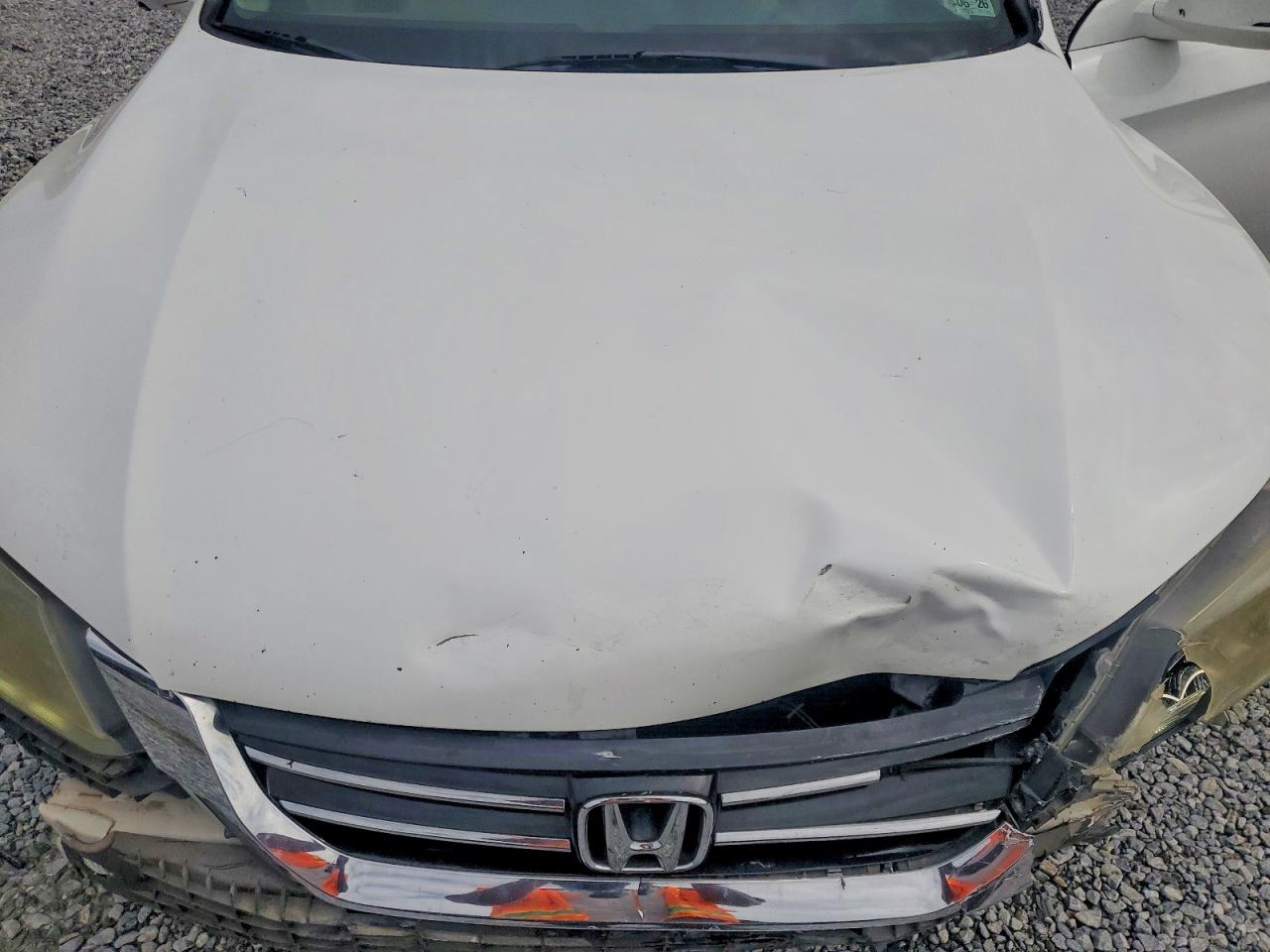2013 Honda Accord Exl White vin: 1HGCR3F82DA005137