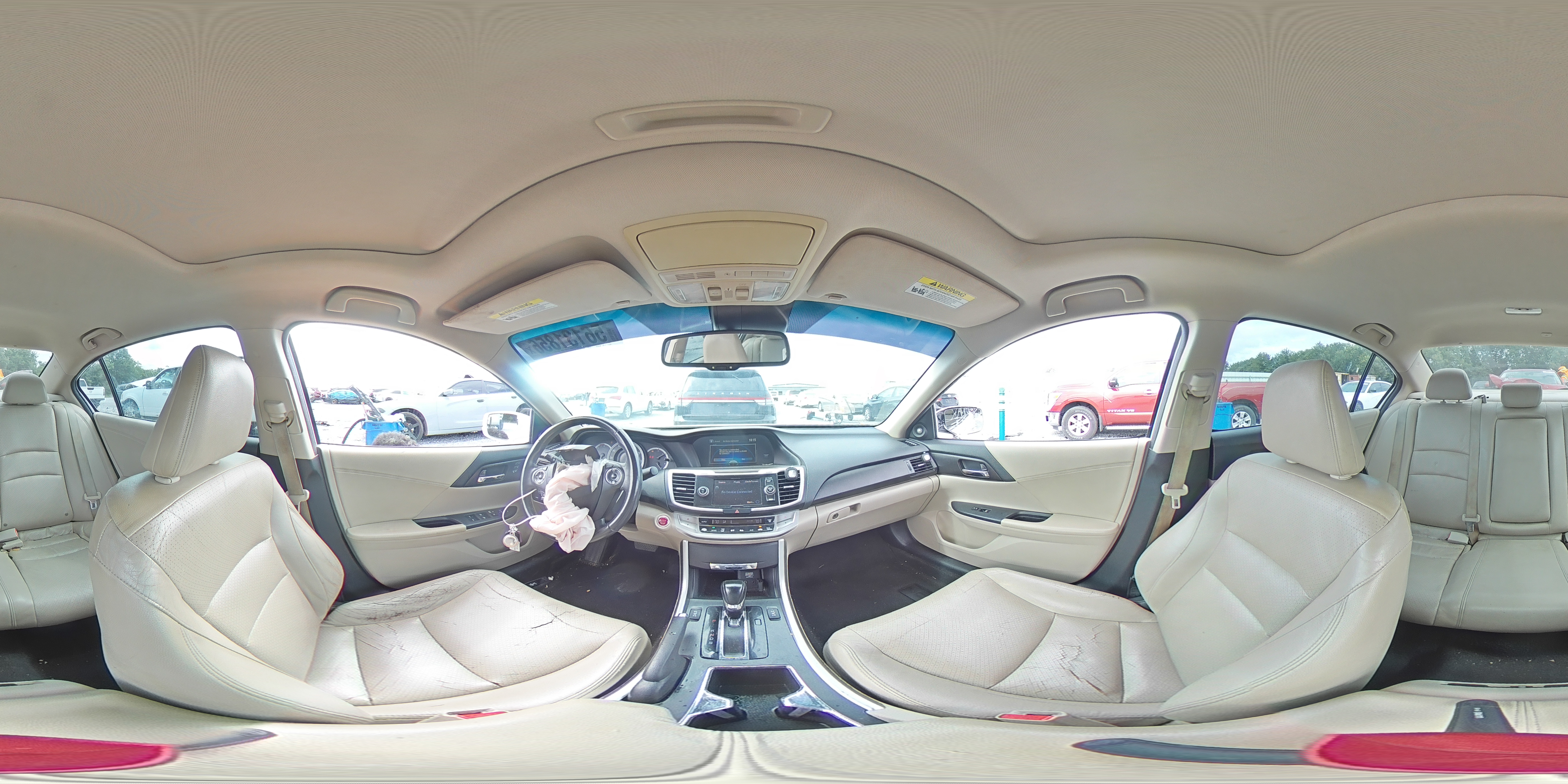 2013 Honda Accord Exl White vin: 1HGCR3F82DA005137