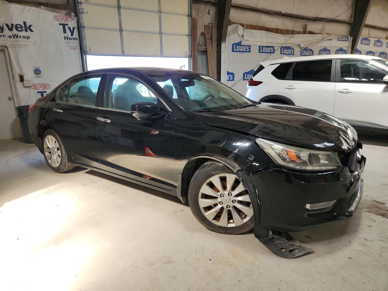 2013 Honda Accord Exl Черный vin: 1HGCR3F82DA005297 Damage: Right Front Fender, Dent(S) W/ Paint Dmg, 3 To 4 Inches