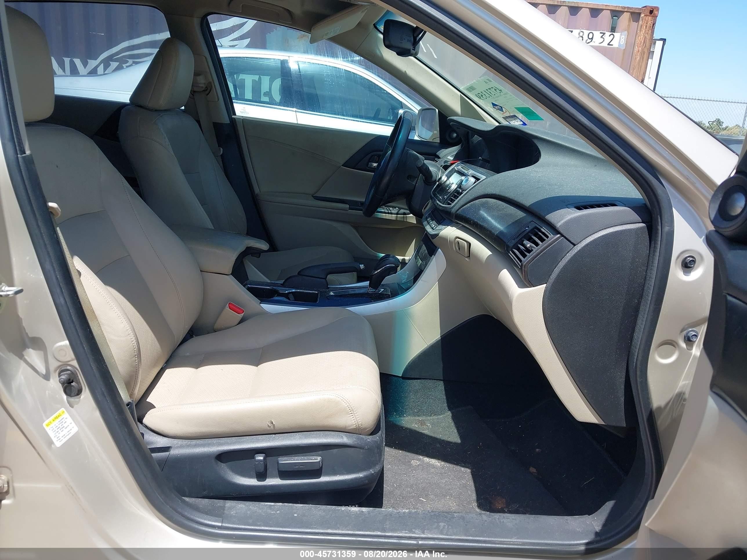 2013 Honda Accord Ex-l V-6 Brown vin: 1HGCR3F82DA011181