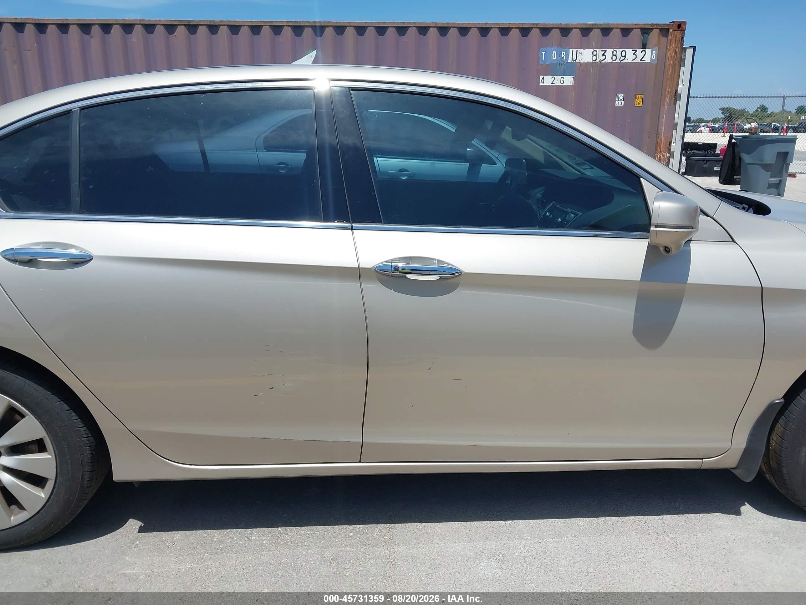 2013 Honda Accord Ex-l V-6 Brown vin: 1HGCR3F82DA011181