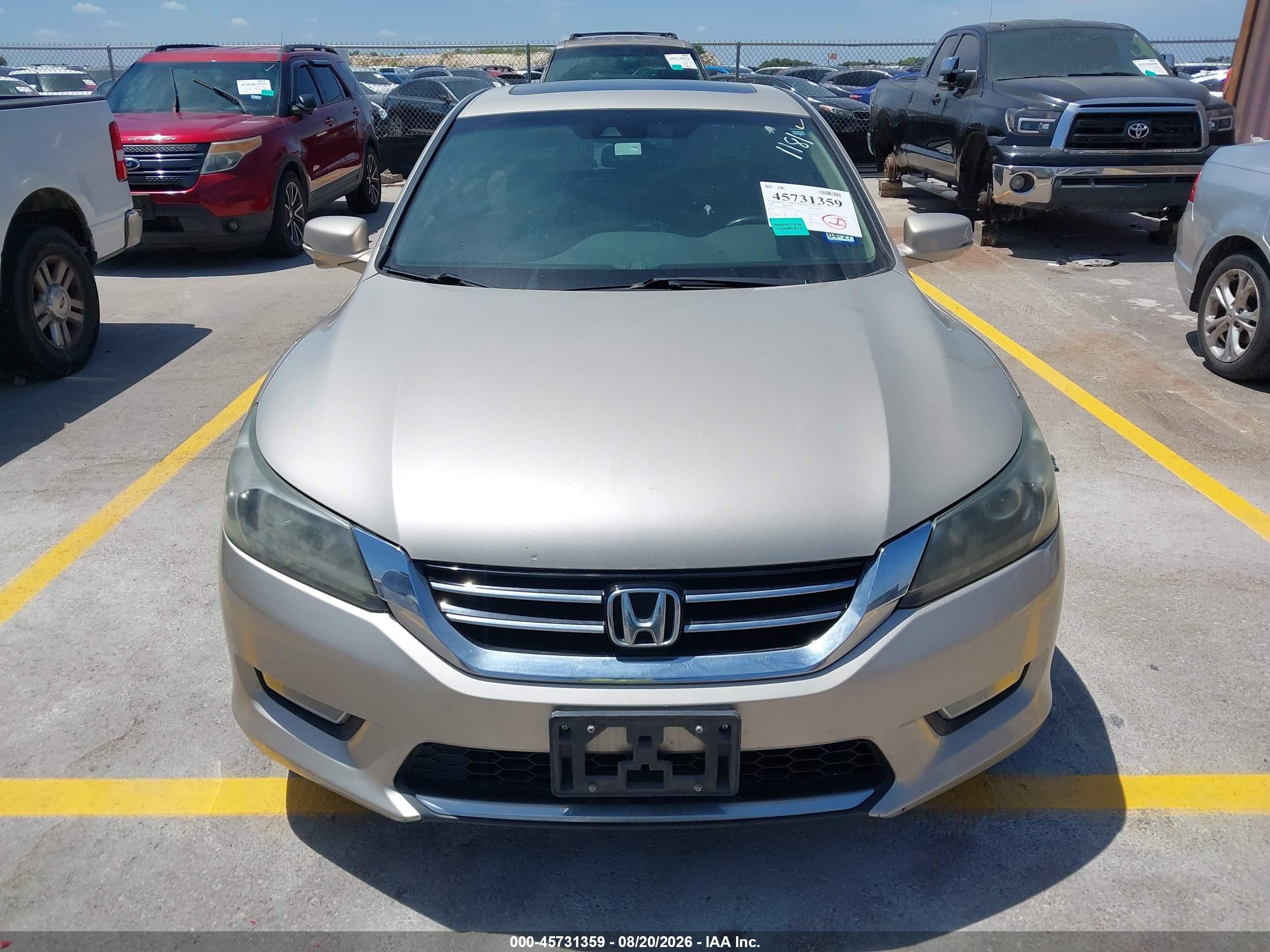 2013 Honda Accord Ex-l V-6 Brown vin: 1HGCR3F82DA011181