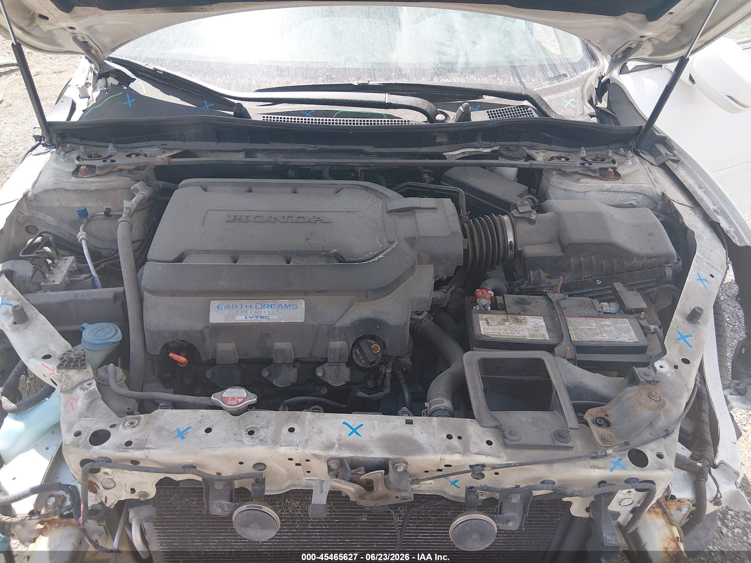 2013 Honda Accord Ex-l V-6 Белый vin: 1HGCR3F82DA011214