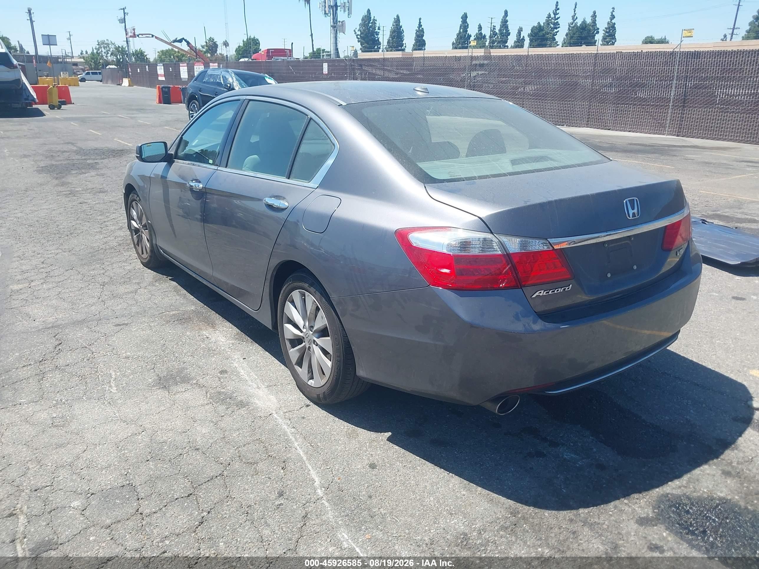 2013 Honda Accord Ex-l V-6 Silver vin: 1HGCR3F82DA016140