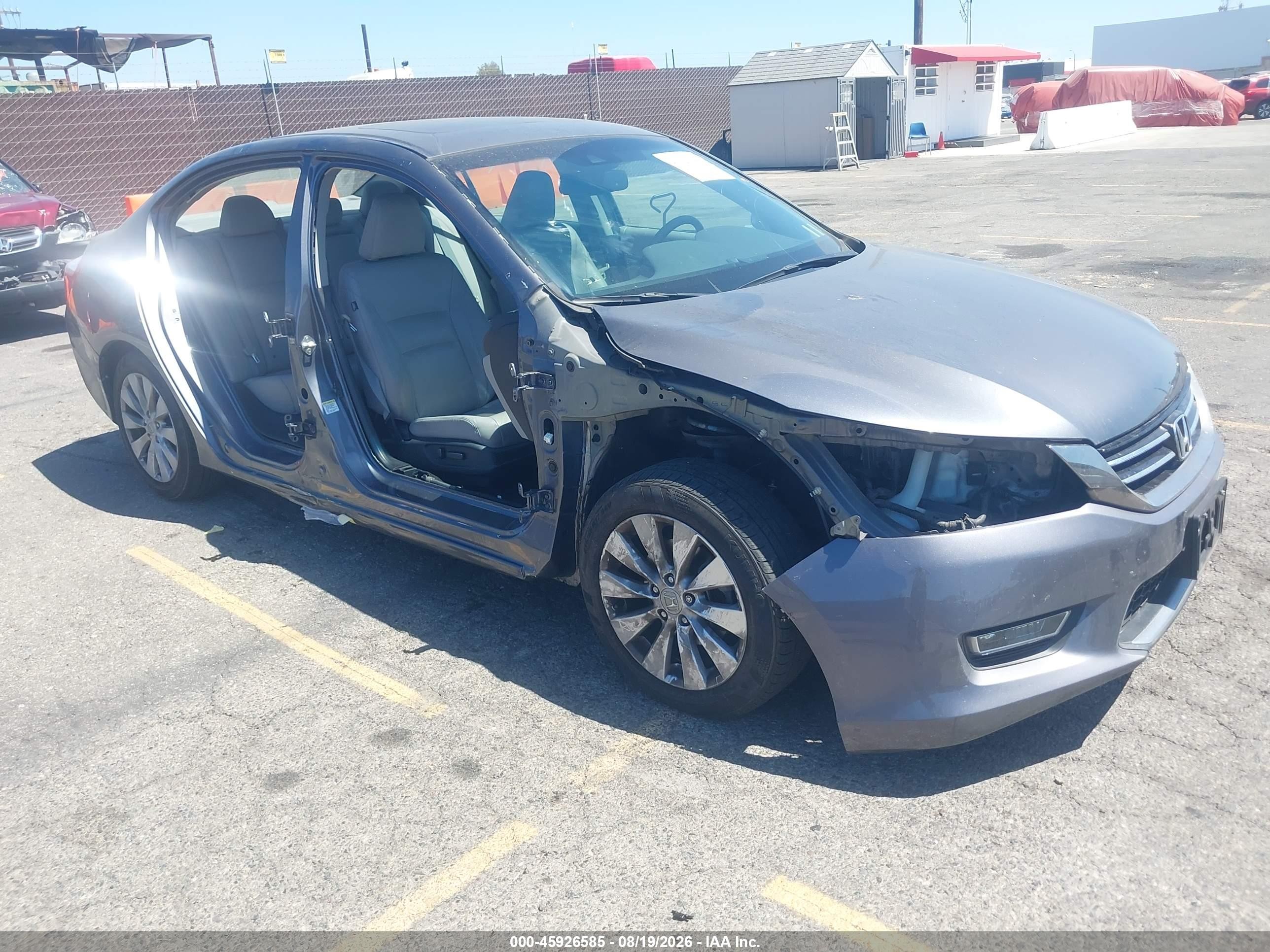 2013 Honda Accord Ex-l V-6 Silver vin: 1HGCR3F82DA016140