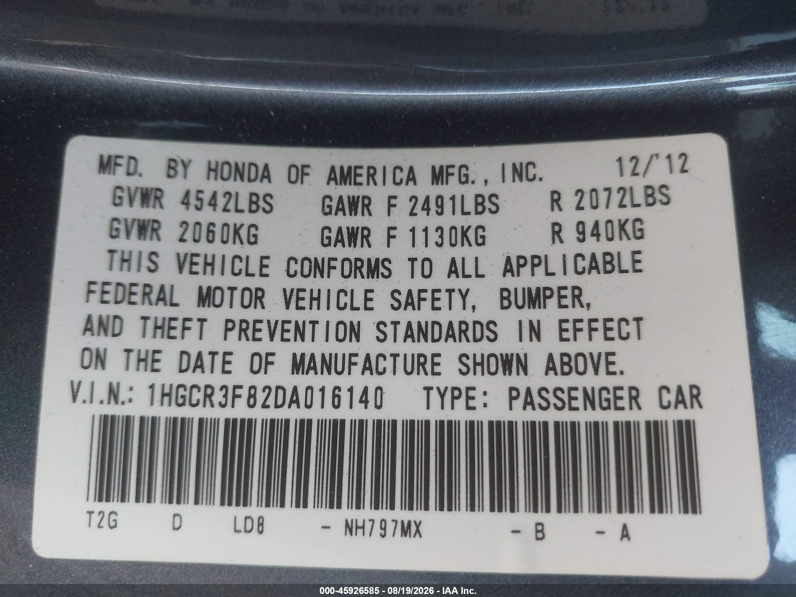 2013 Honda Accord Ex-l V-6 Silver vin: 1HGCR3F82DA016140