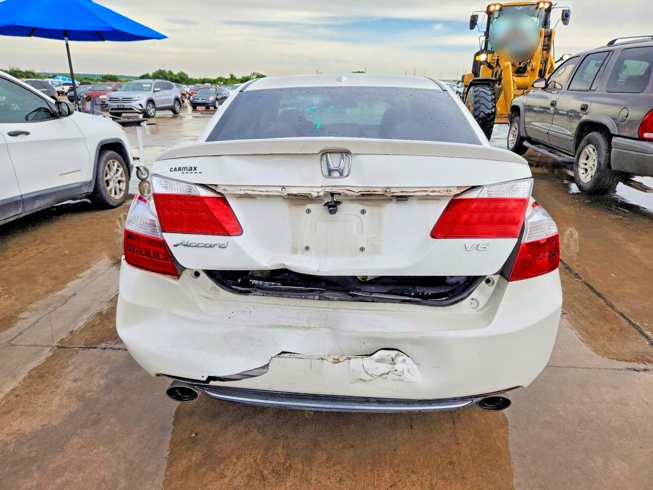 2013 Honda Accord Exl White vin: 1HGCR3F82DA024755