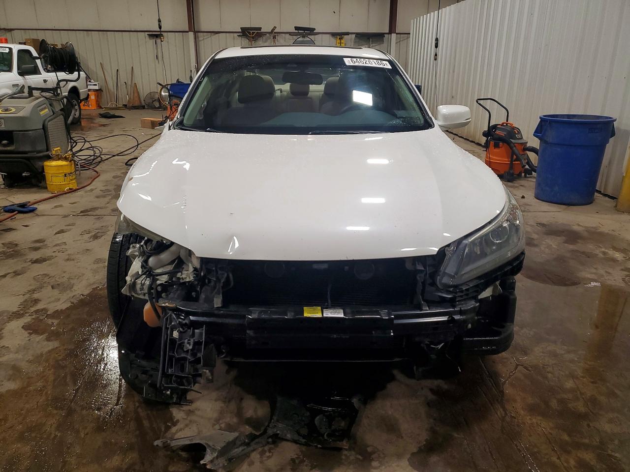 2013 Honda Accord Exl White vin: 1HGCR3F82DA031754