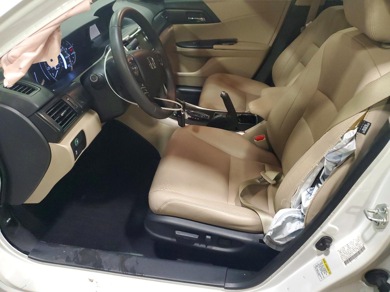 2013 Honda Accord Exl White vin: 1HGCR3F82DA031754