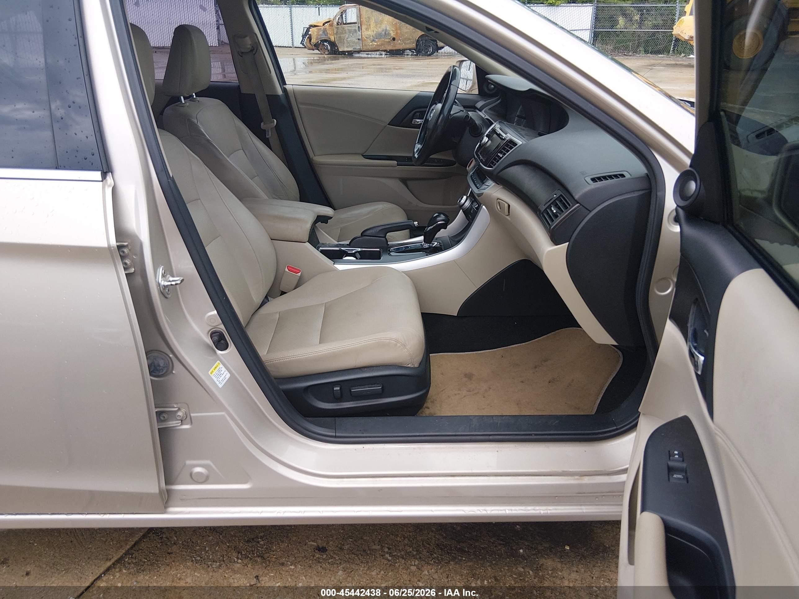 2013 Honda Accord Ex-l V-6 Champagne vin: 1HGCR3F82DA042236