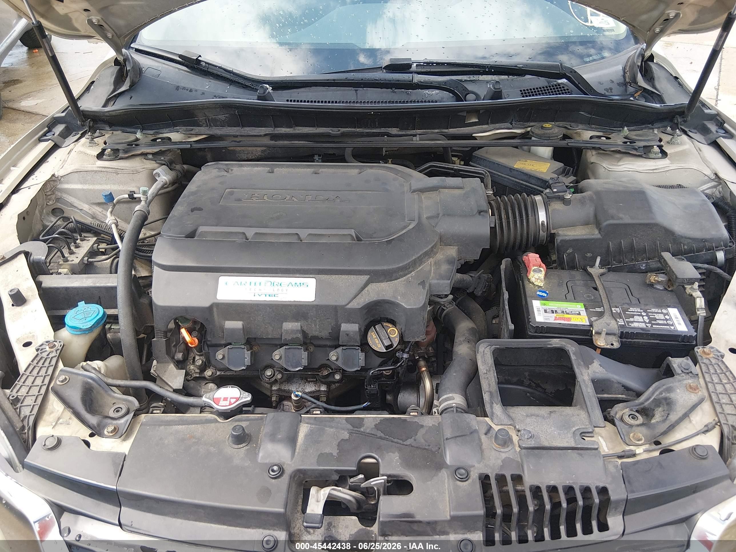 2013 Honda Accord Ex-l V-6 Champagne vin: 1HGCR3F82DA042236