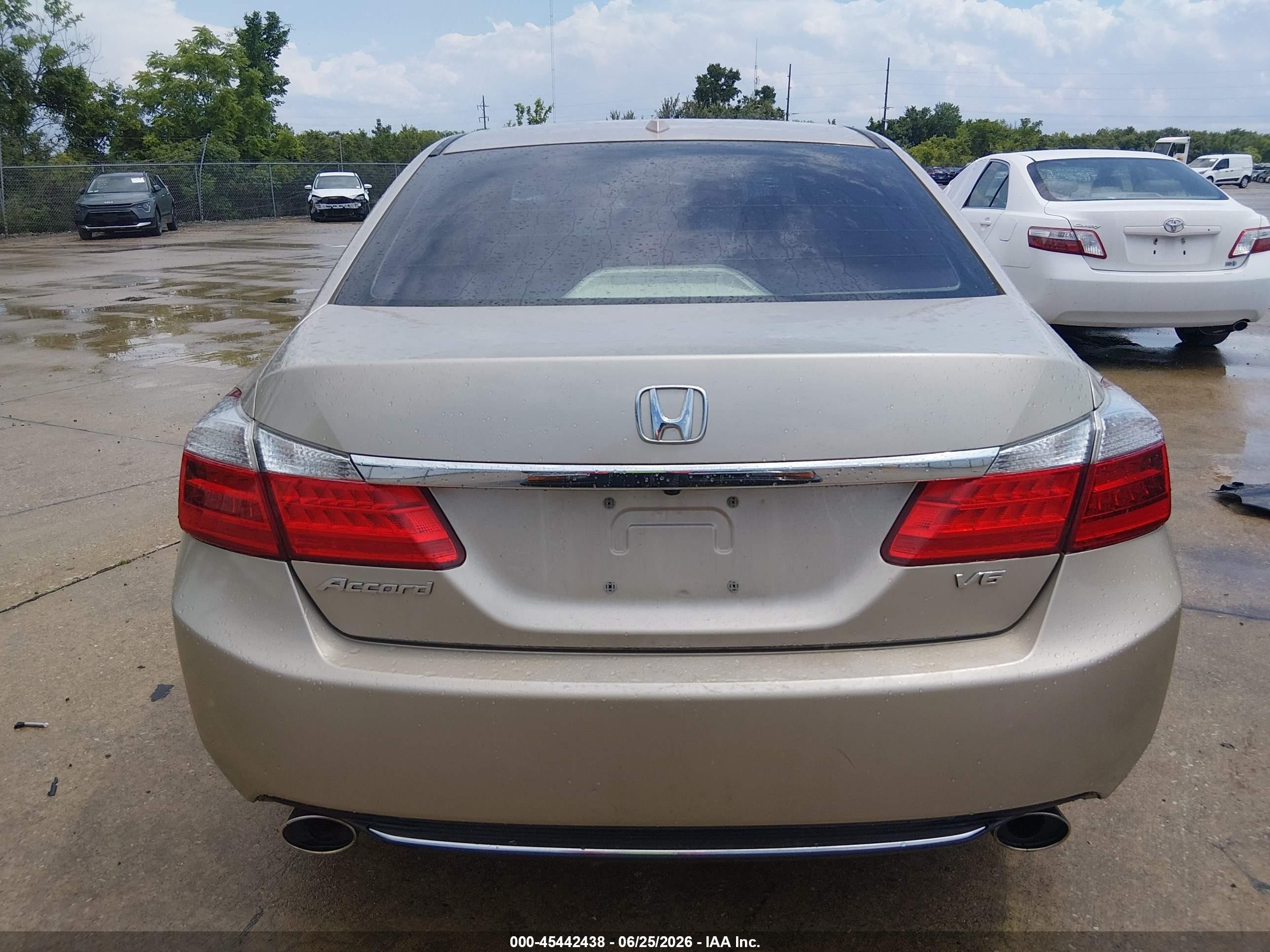 2013 Honda Accord Ex-l V-6 Champagne vin: 1HGCR3F82DA042236