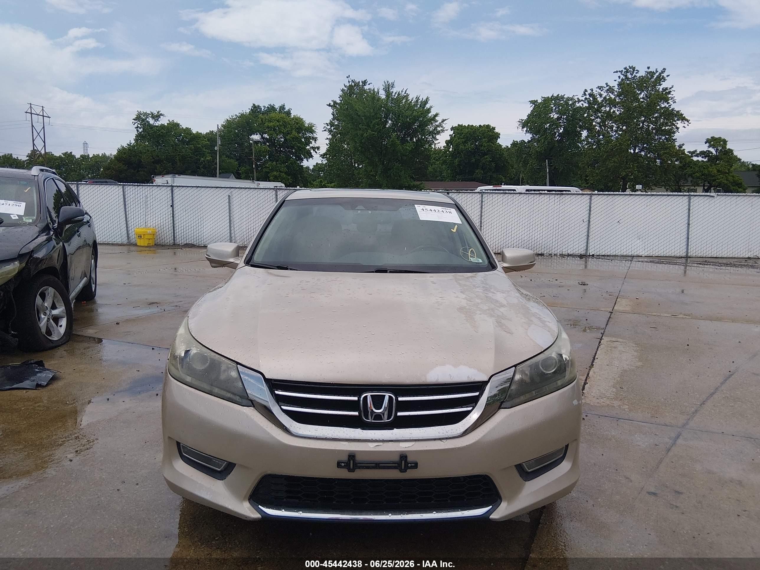 2013 Honda Accord Ex-l V-6 Champagne vin: 1HGCR3F82DA042236